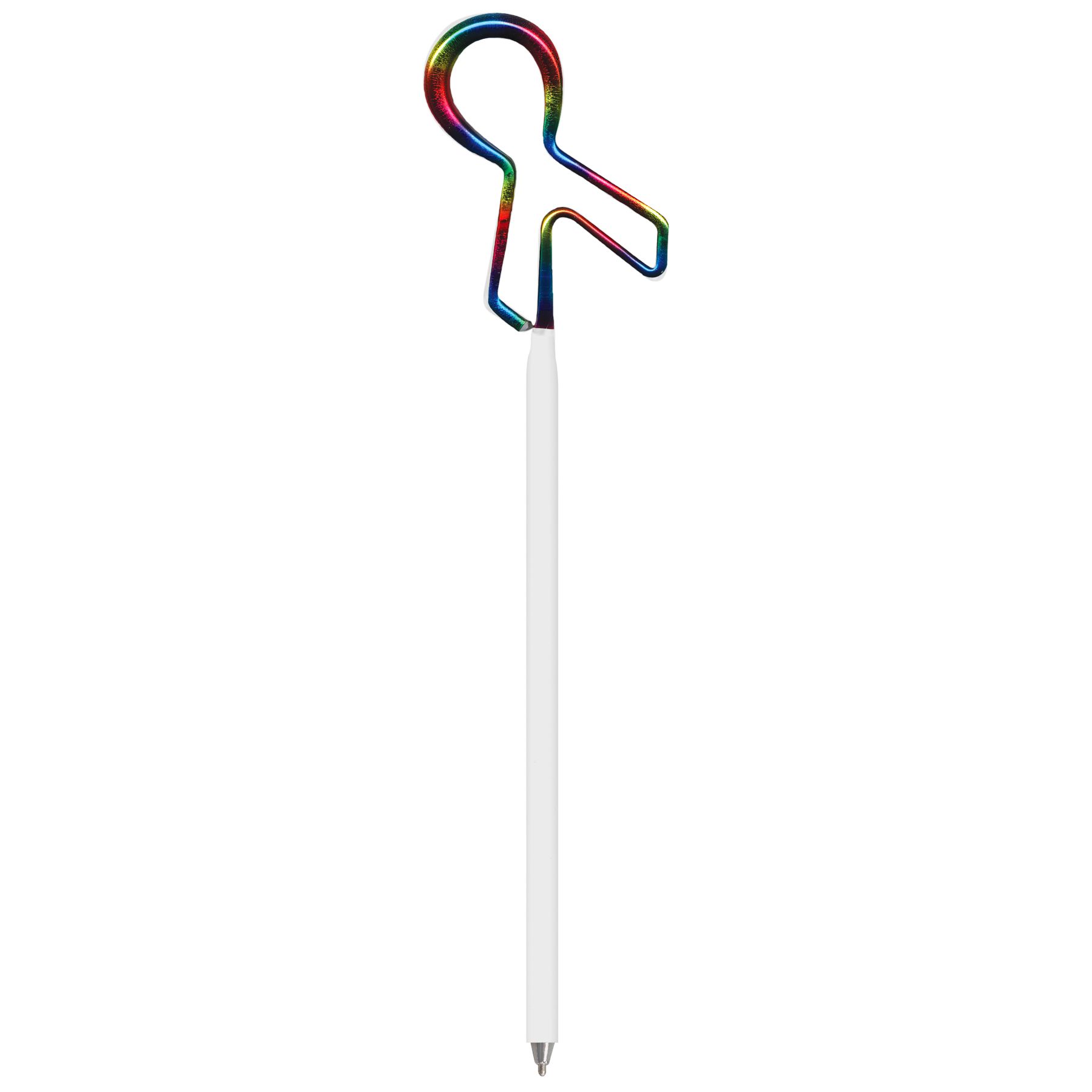 Awareness Ribbon Rainbow Foli Inkbend Standard, Bent Pen 2