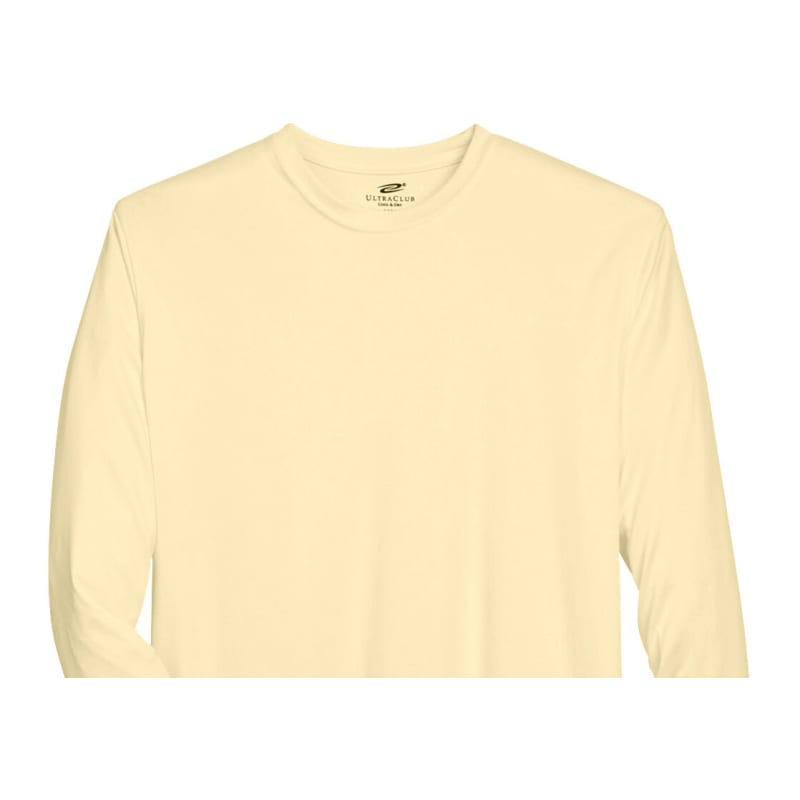 UltraClub Adult Cool & Dry Sport Long-Sleeve Performance Interlock T-Shirt 6
