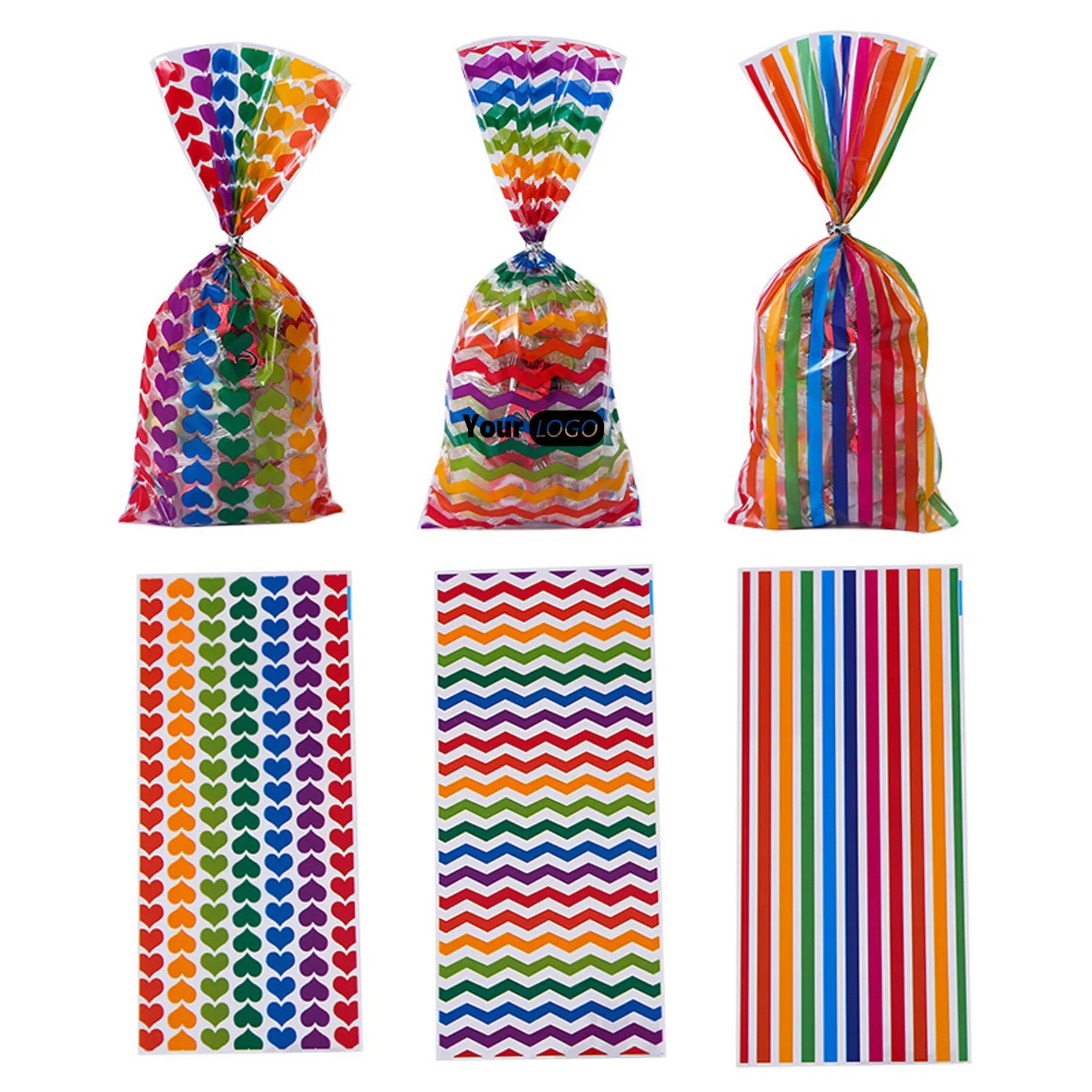Rainbow Striped Packaging Bag 4