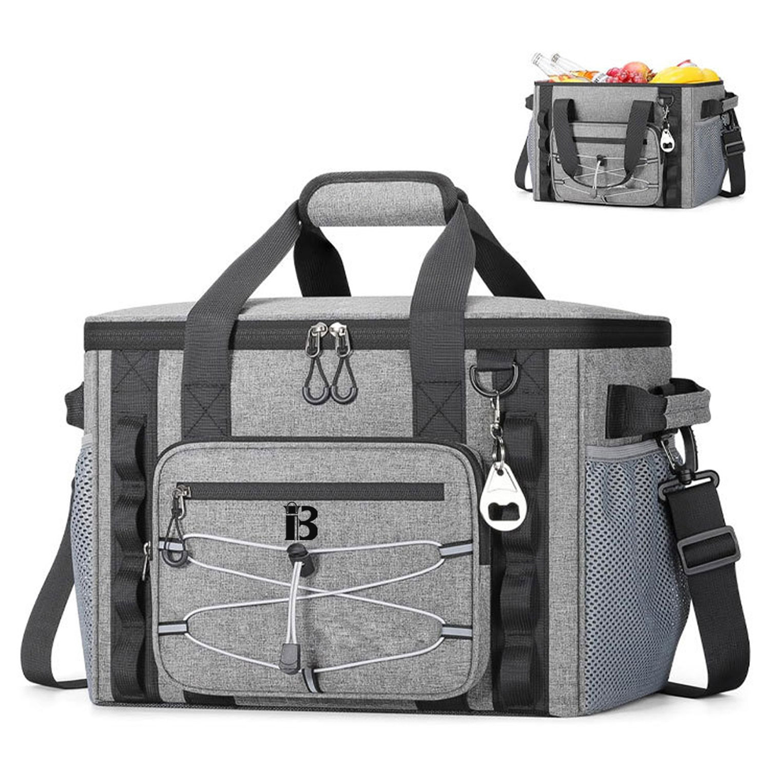 22L Waterproof Oxford Insulated Cooler Lunch Bag w/ Handle
