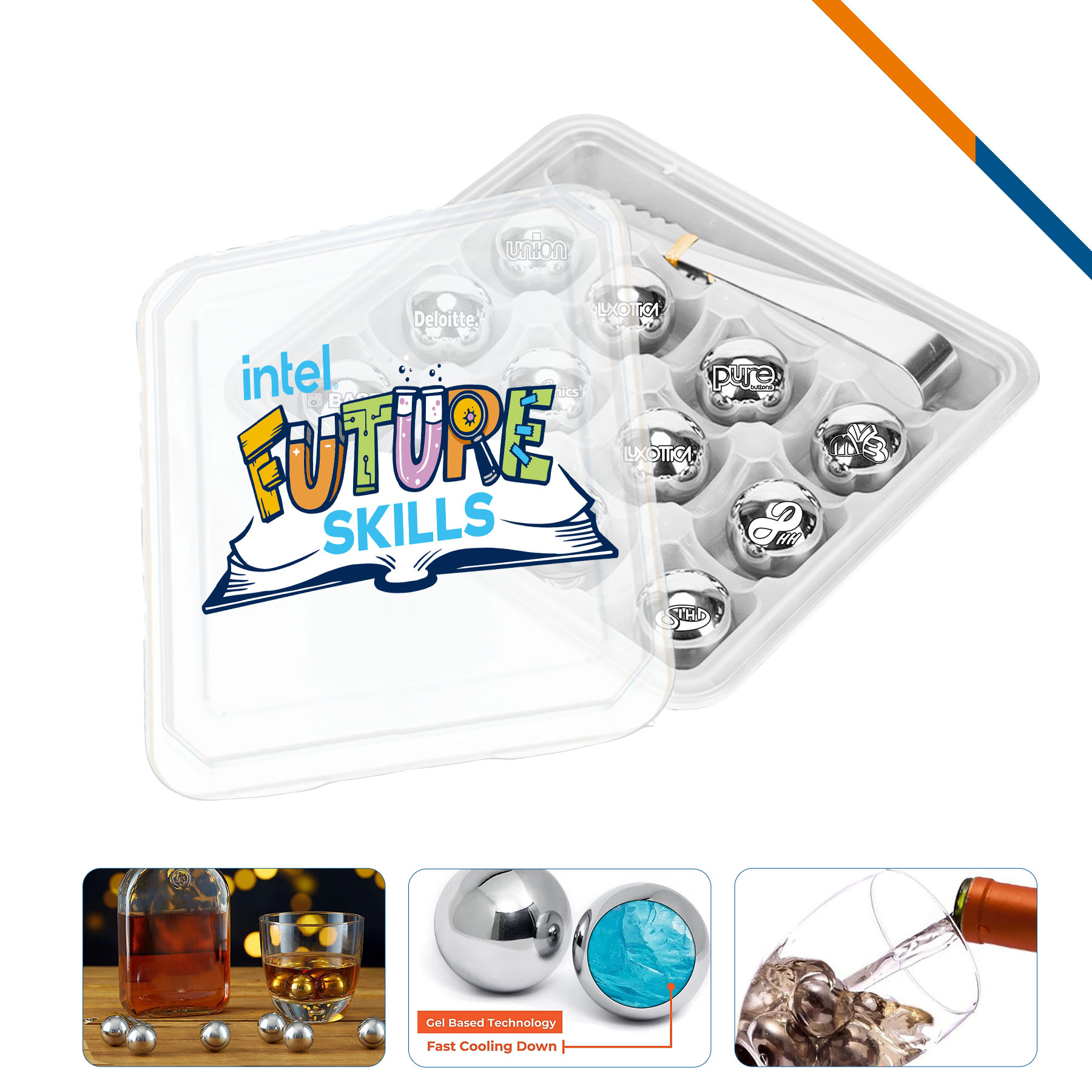 Ulia Stainless Steel Ice Ball 3