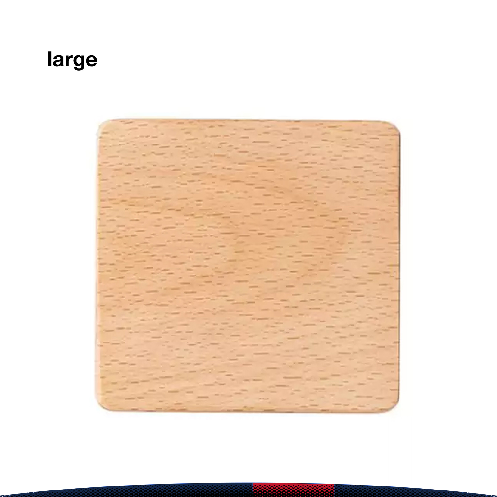 Havren Beech Wood Square Coaster 4