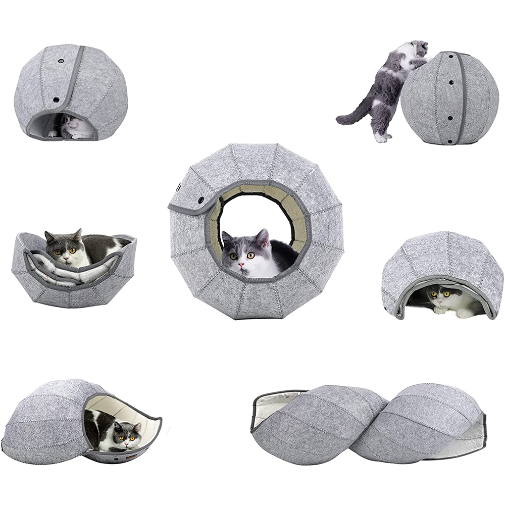 Foldable Pet Bed Cat House 3