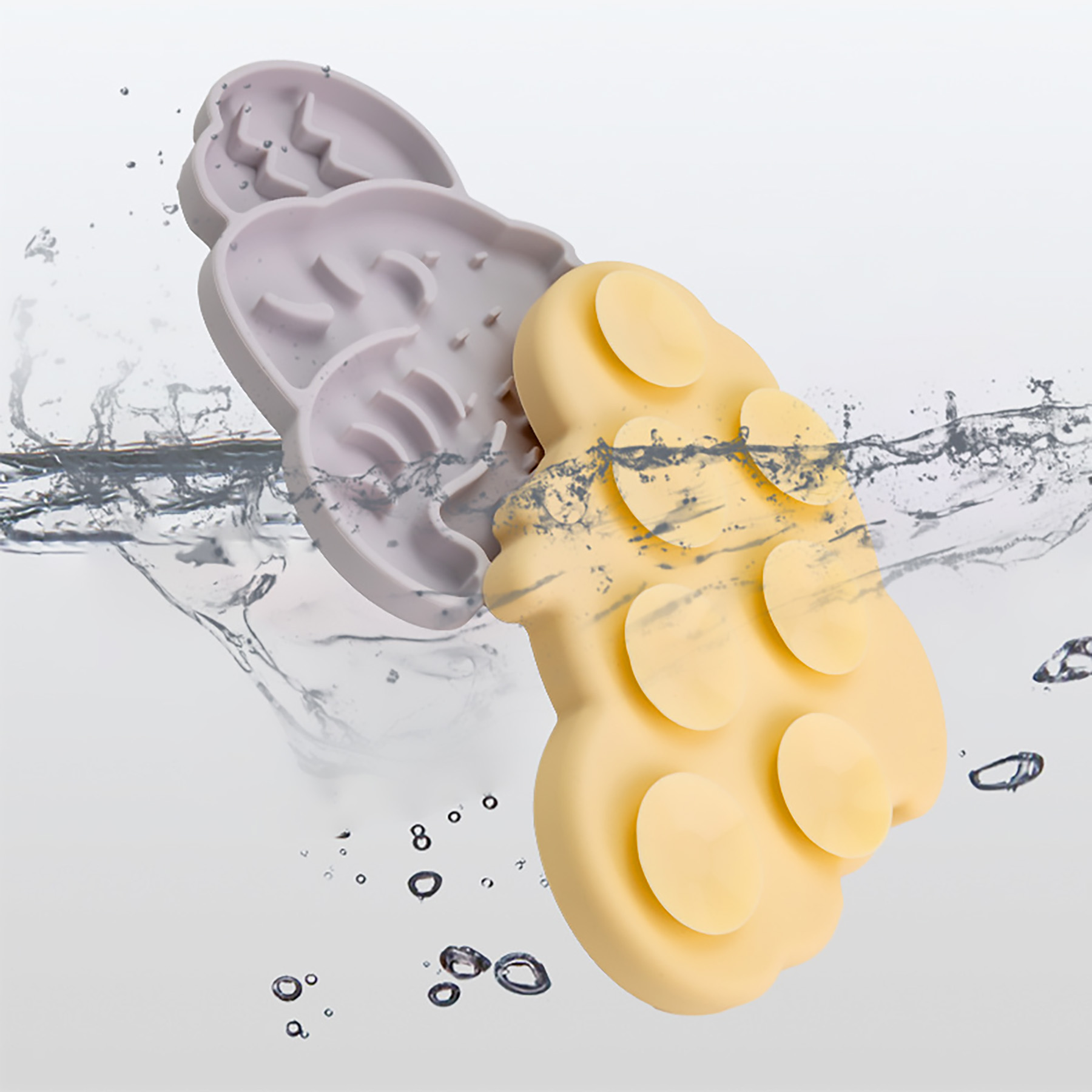 Silicone Pet Slow Food Plate 2
