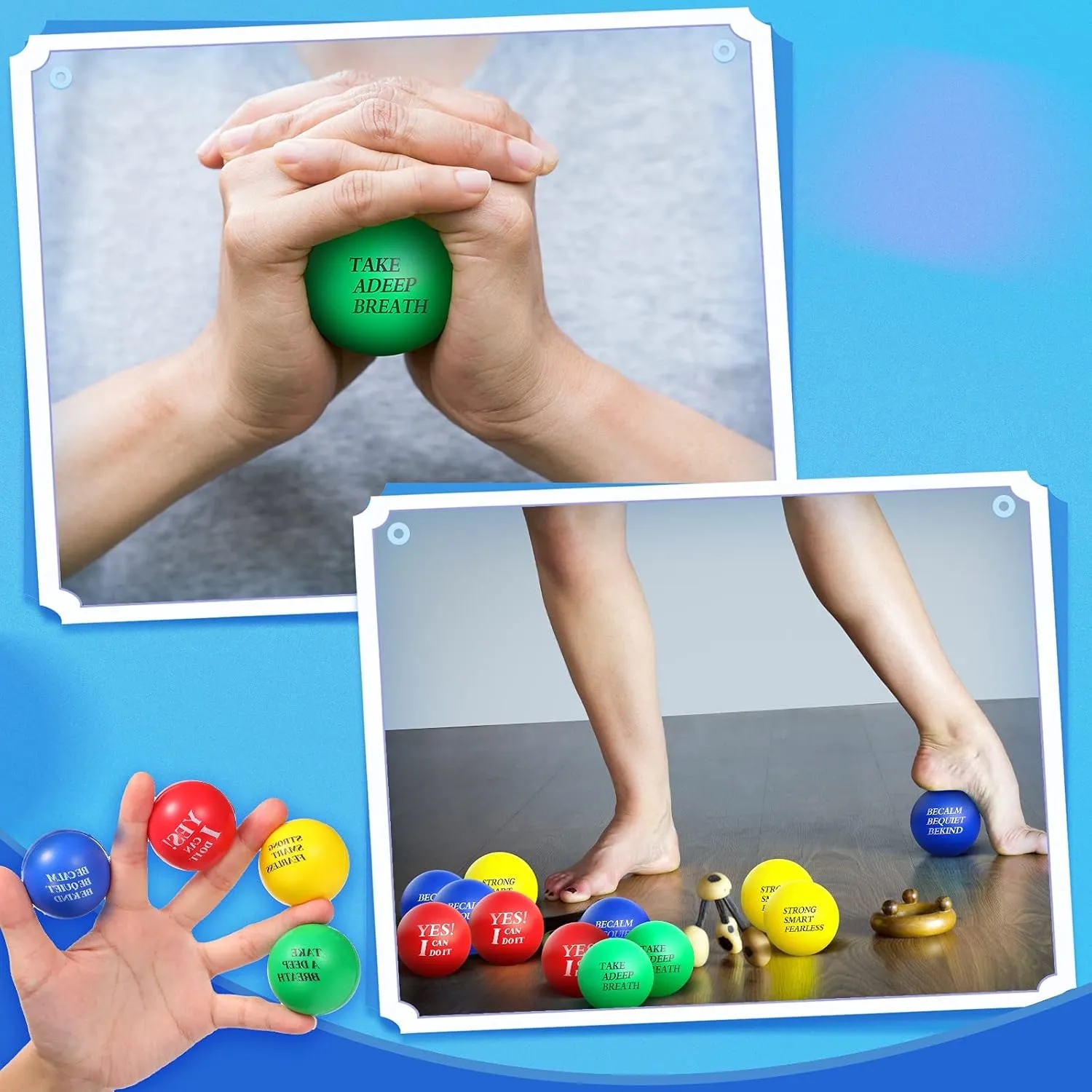 Stress Colorful Foam Balls 5