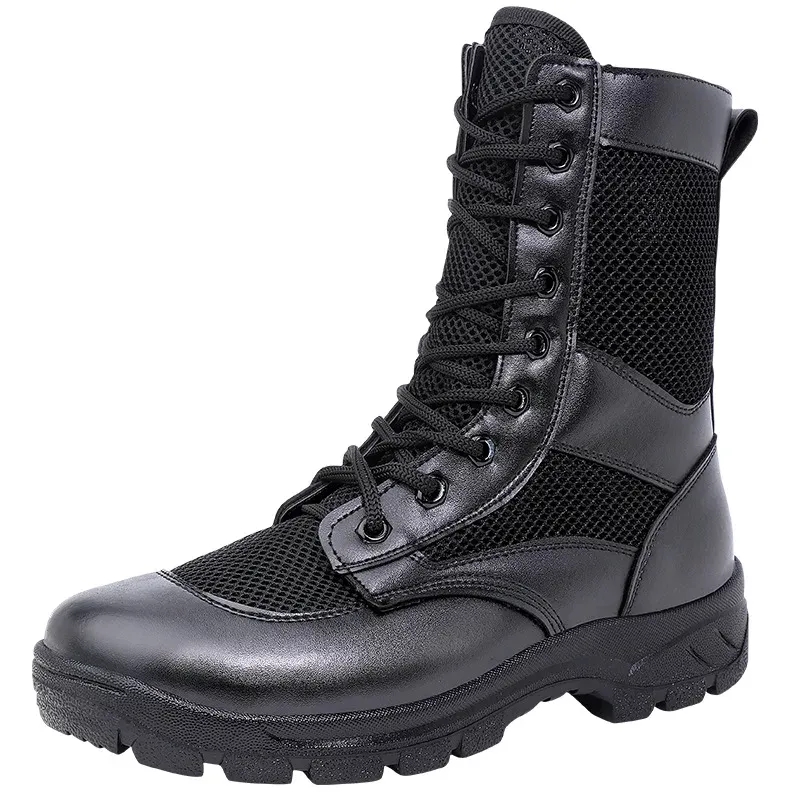 Custom Black Tactical Boots, custom athletic wear with logo imprint 2