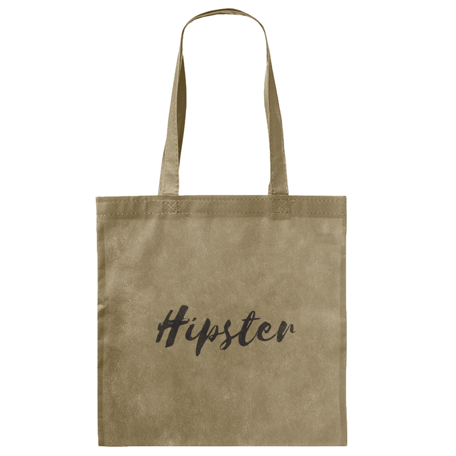 RPET Solid Color 80 GSM PP Non-Woven Tote Bag with Custom 3