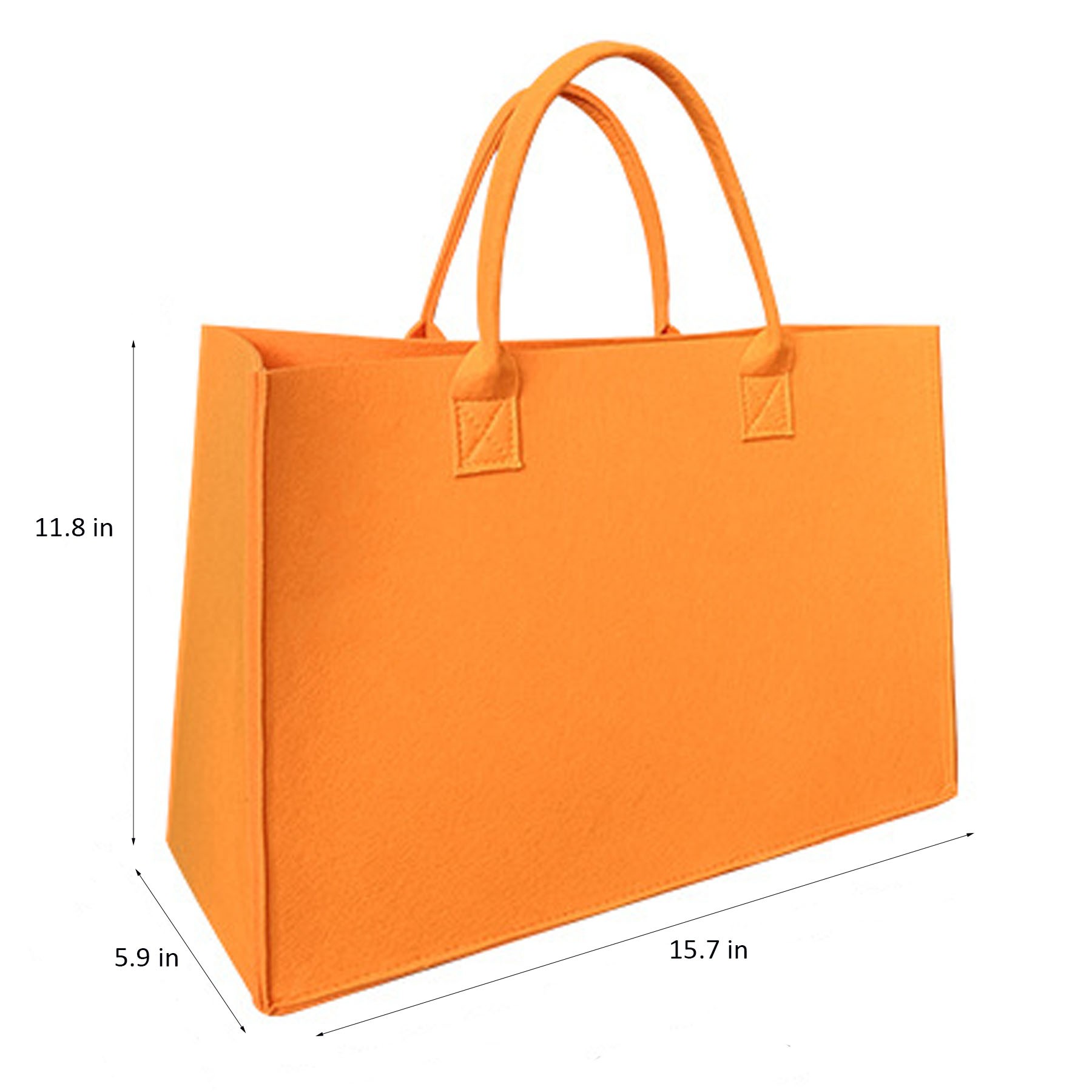 Large Felt Tote Bag, custom tote bag with logo imprint 9