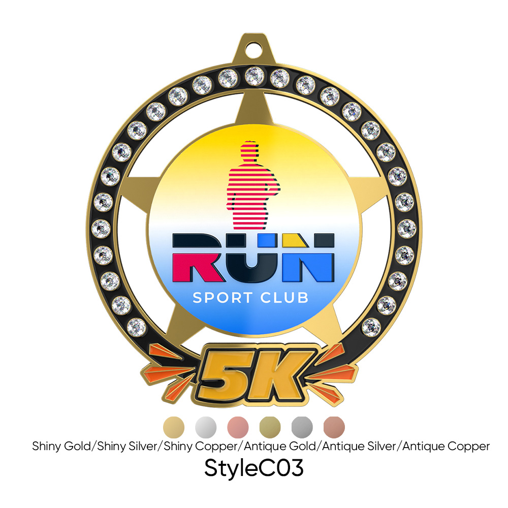 4.5" UV Printed 5K Medals 8