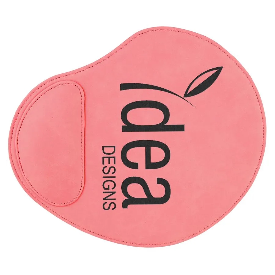 Teal Blue Laserable Leatherette Mouse Pad (9" x 10 1/4") 4