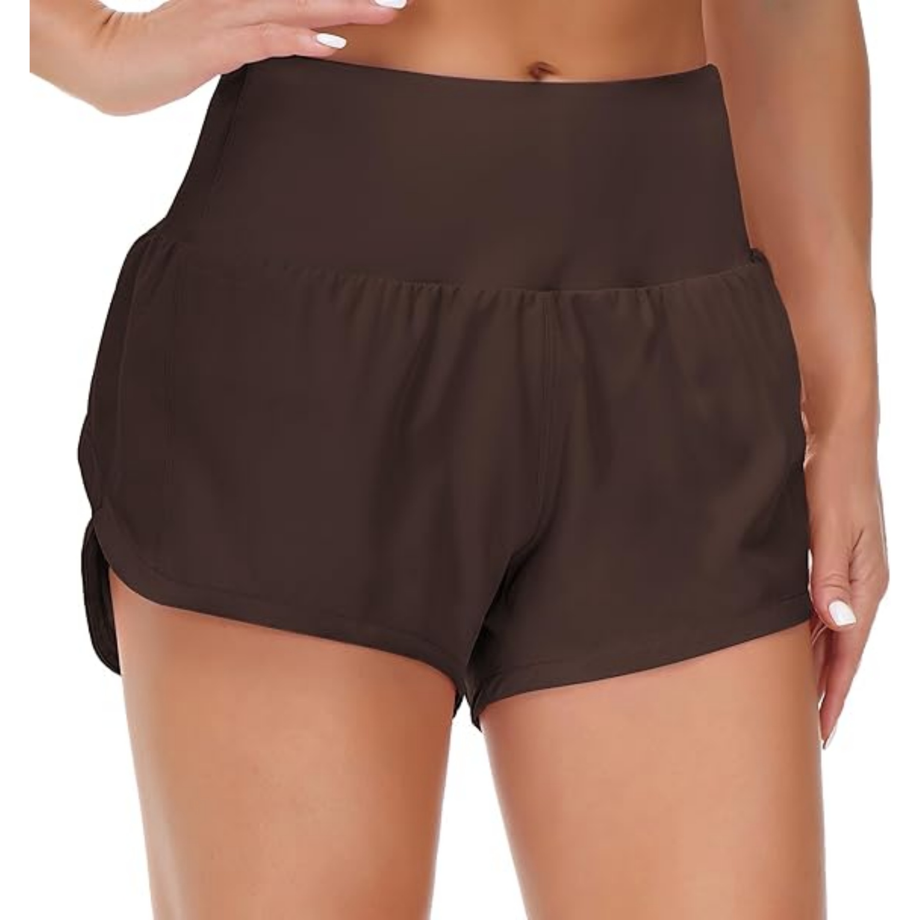 Women's High Waisted Running Shorts 10