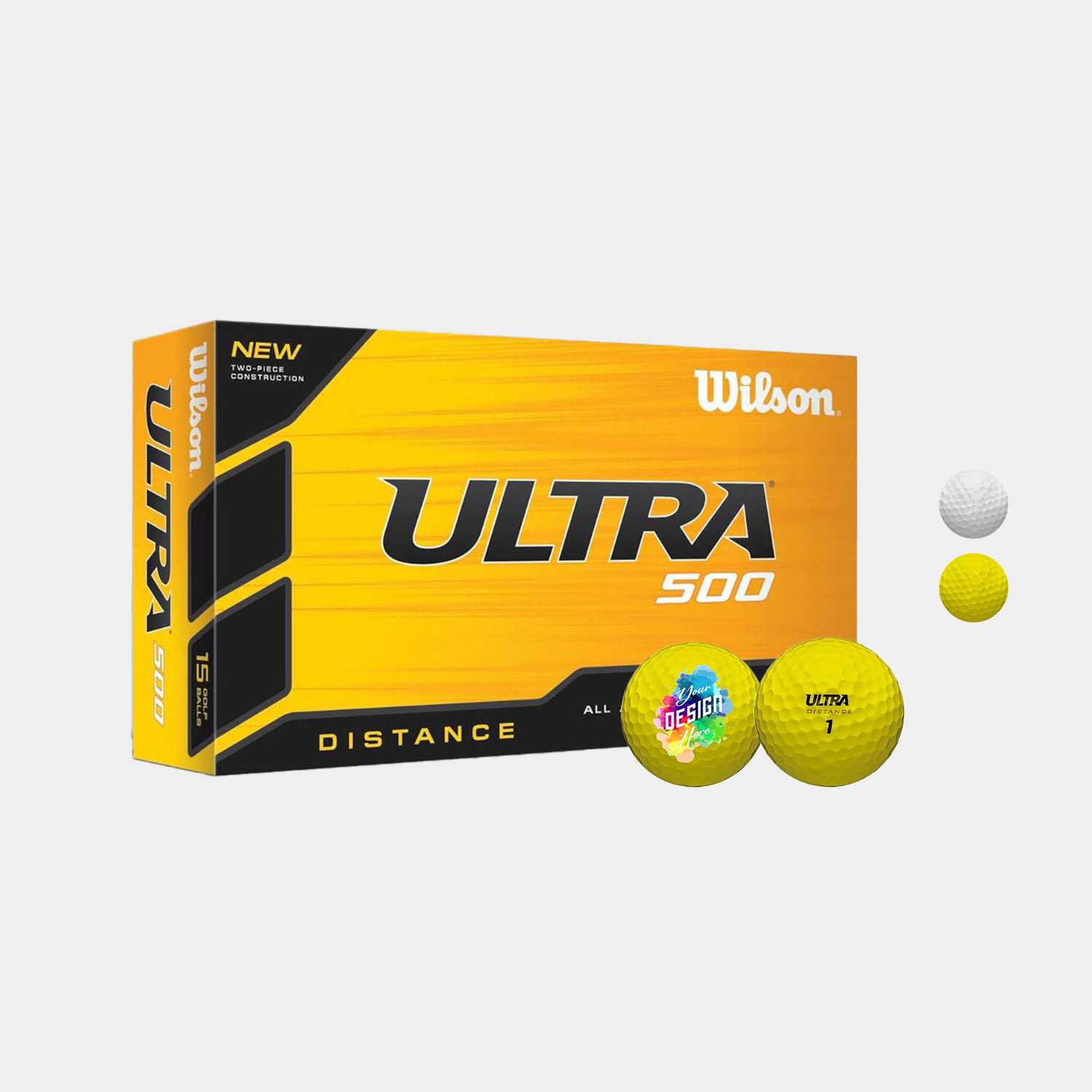 Wilson Ultra 500 Distance Golf Ball with Custom Imprints 3