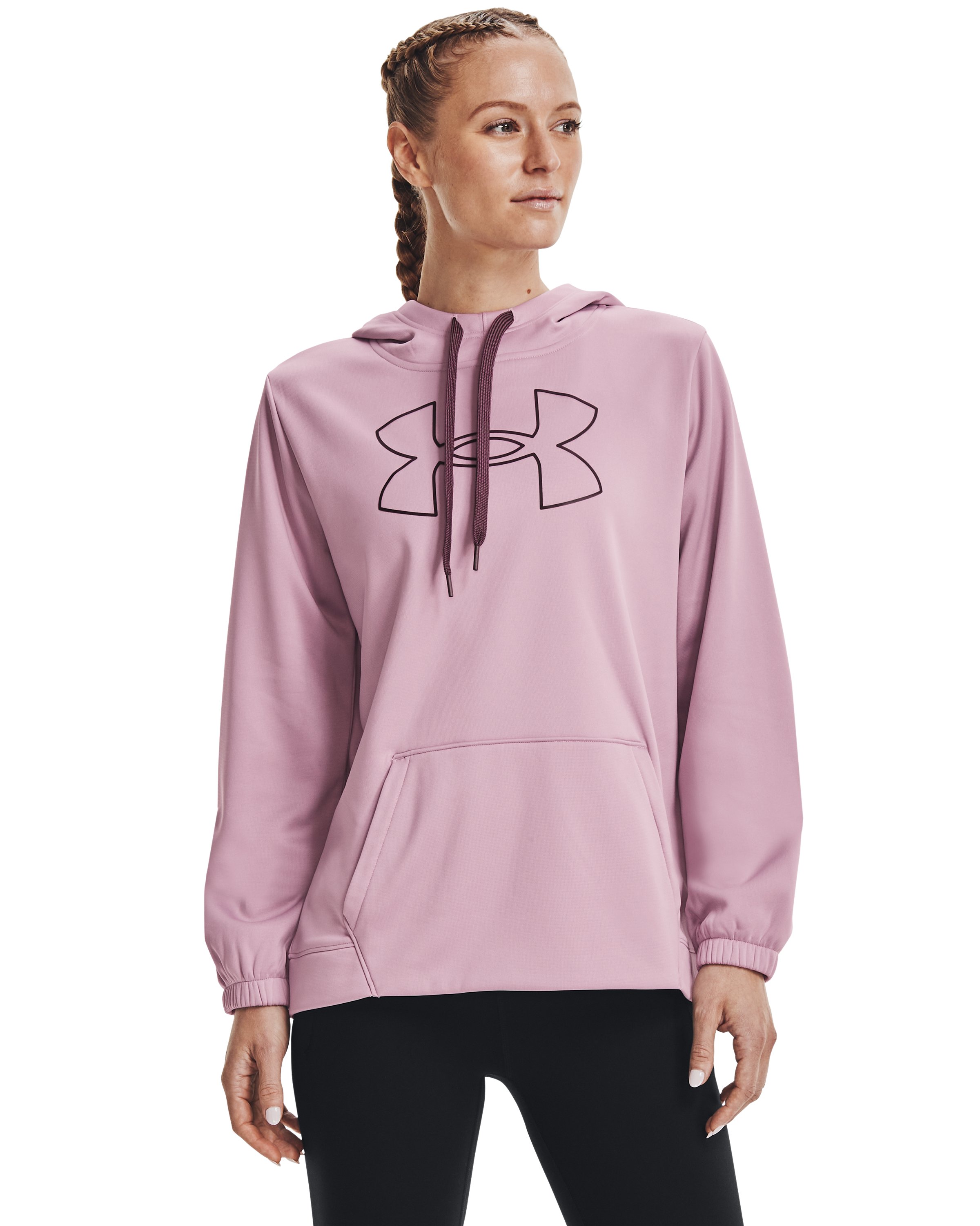 Women's Armour Fleece Silicone Outline Big Logo Hoodie 2