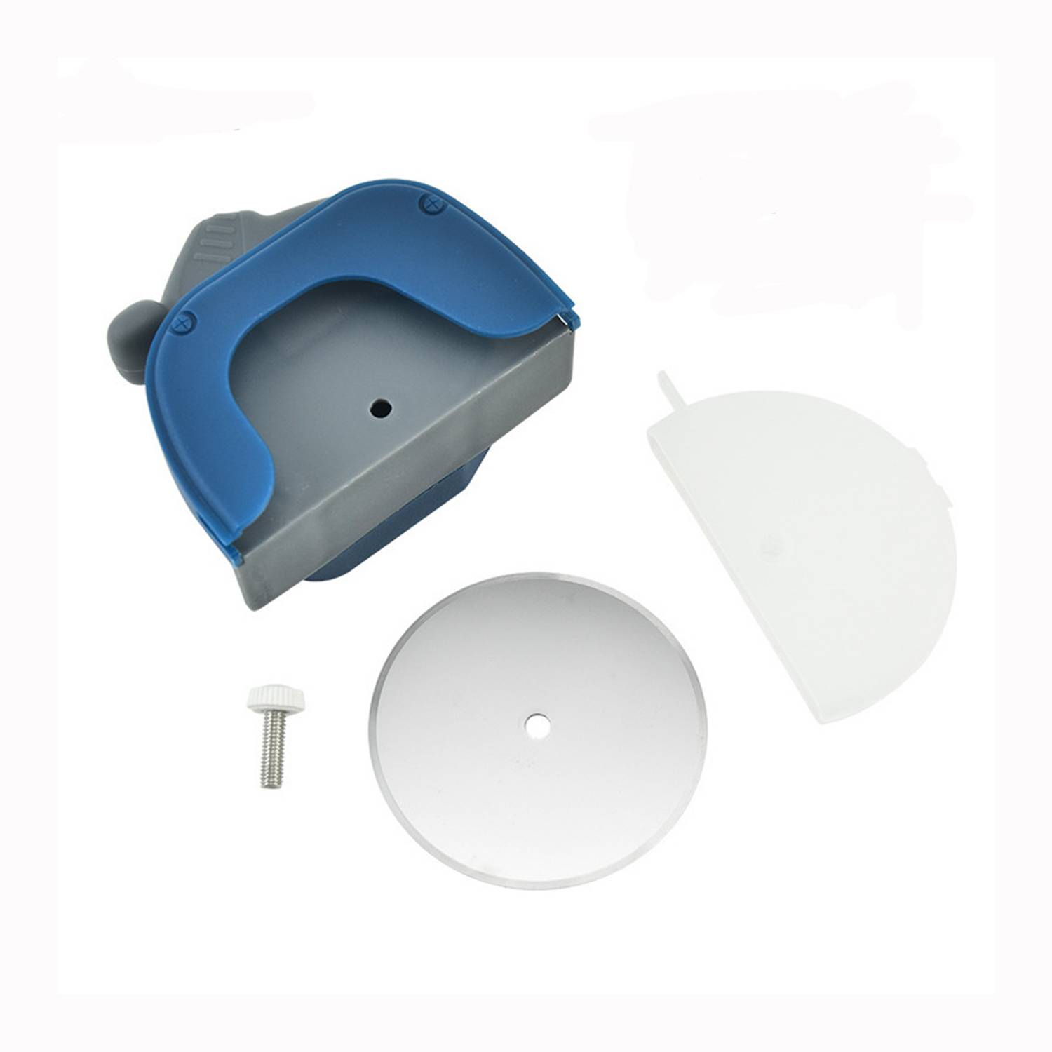 Stainless Steel Pizza Cutter w/ Removable Shield 4