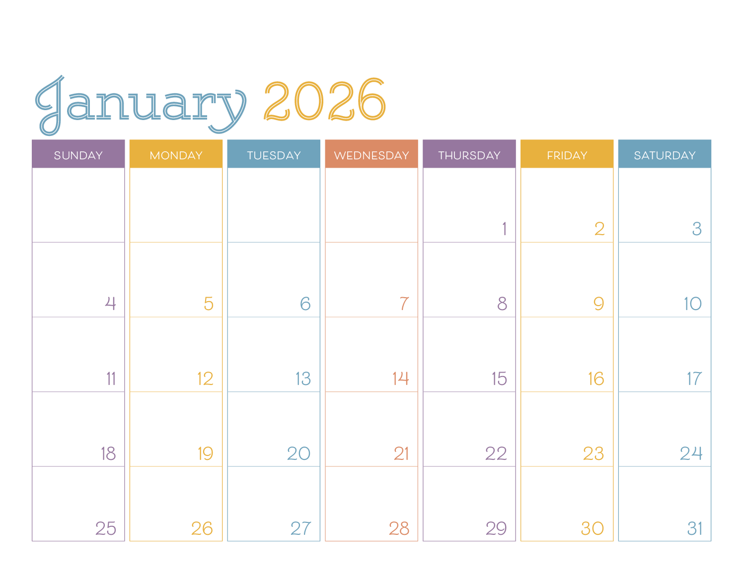 Triumph® Calendars Small Monthly Desk Pad - Colors