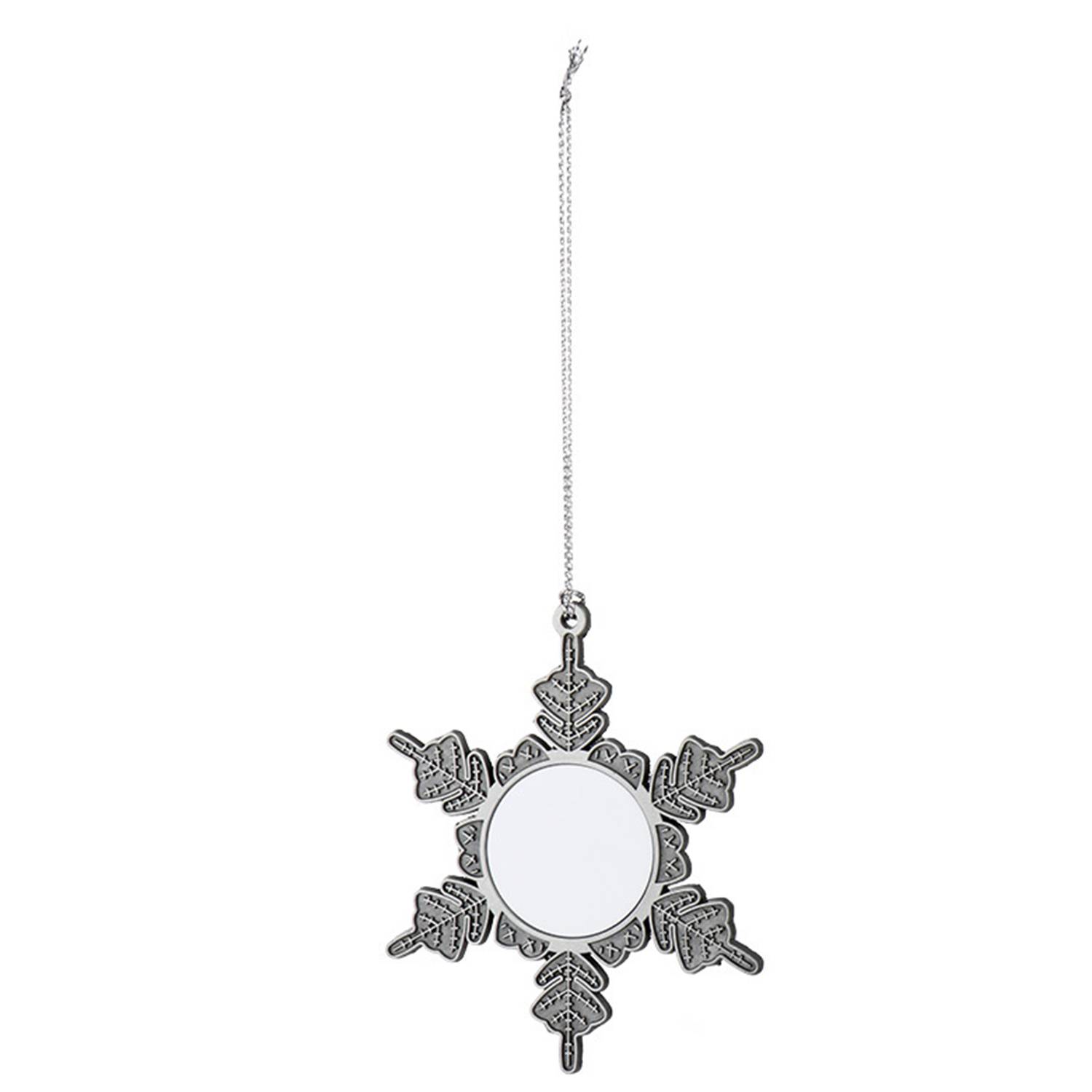 Pewter Snowflake Christmas Tree Ornaments 6