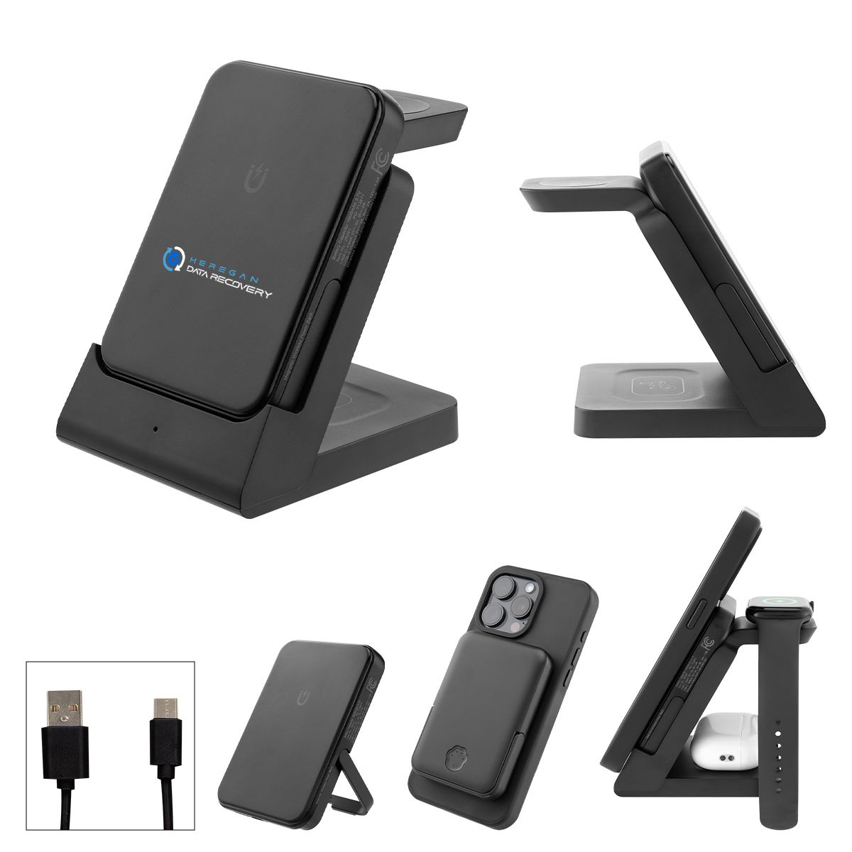 5,000 mAh Magnetic Power Bank & Watch Dock 3