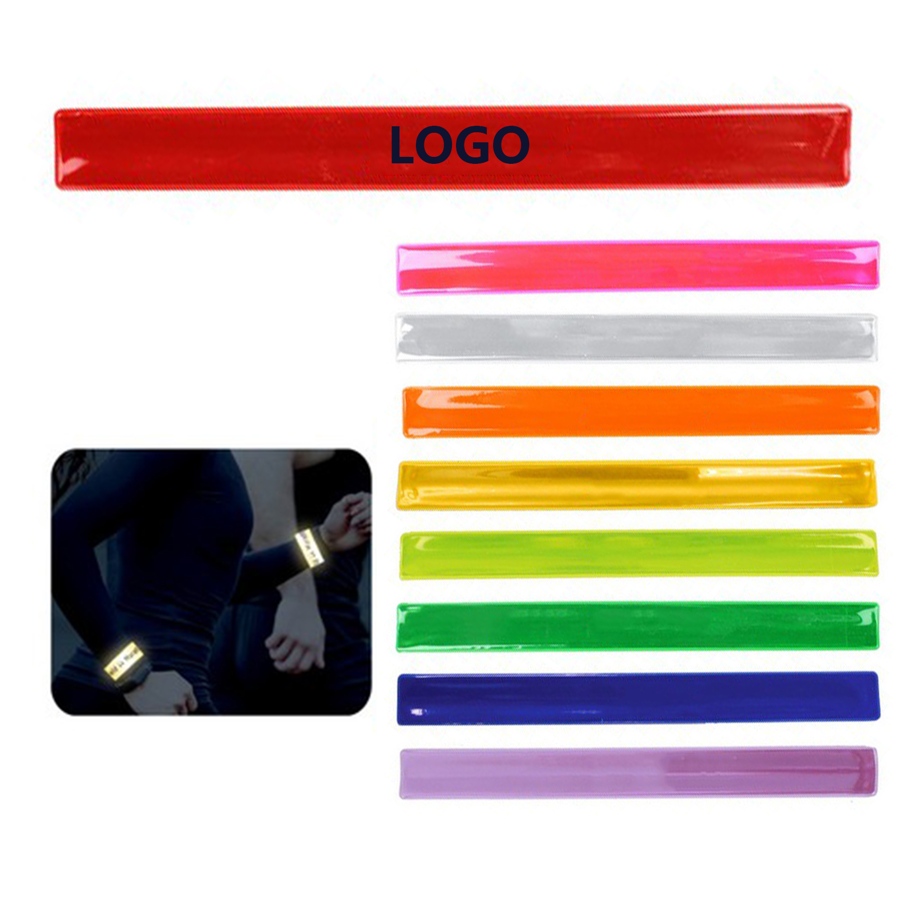 Reflective Safety Slap Wristband 1