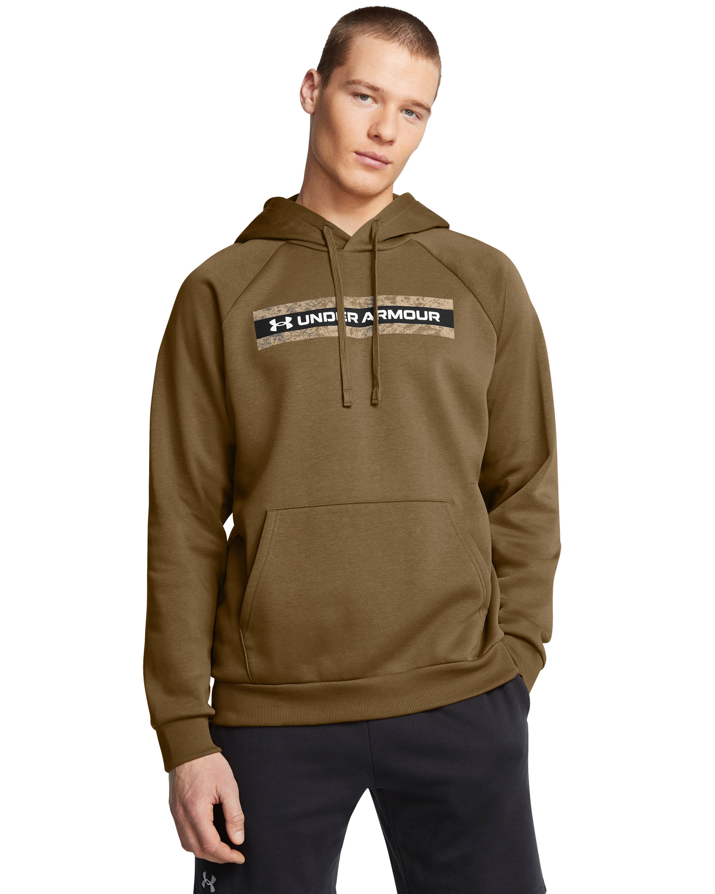 UA Rival Fleece Camo Stripe Men's Hoodie 4