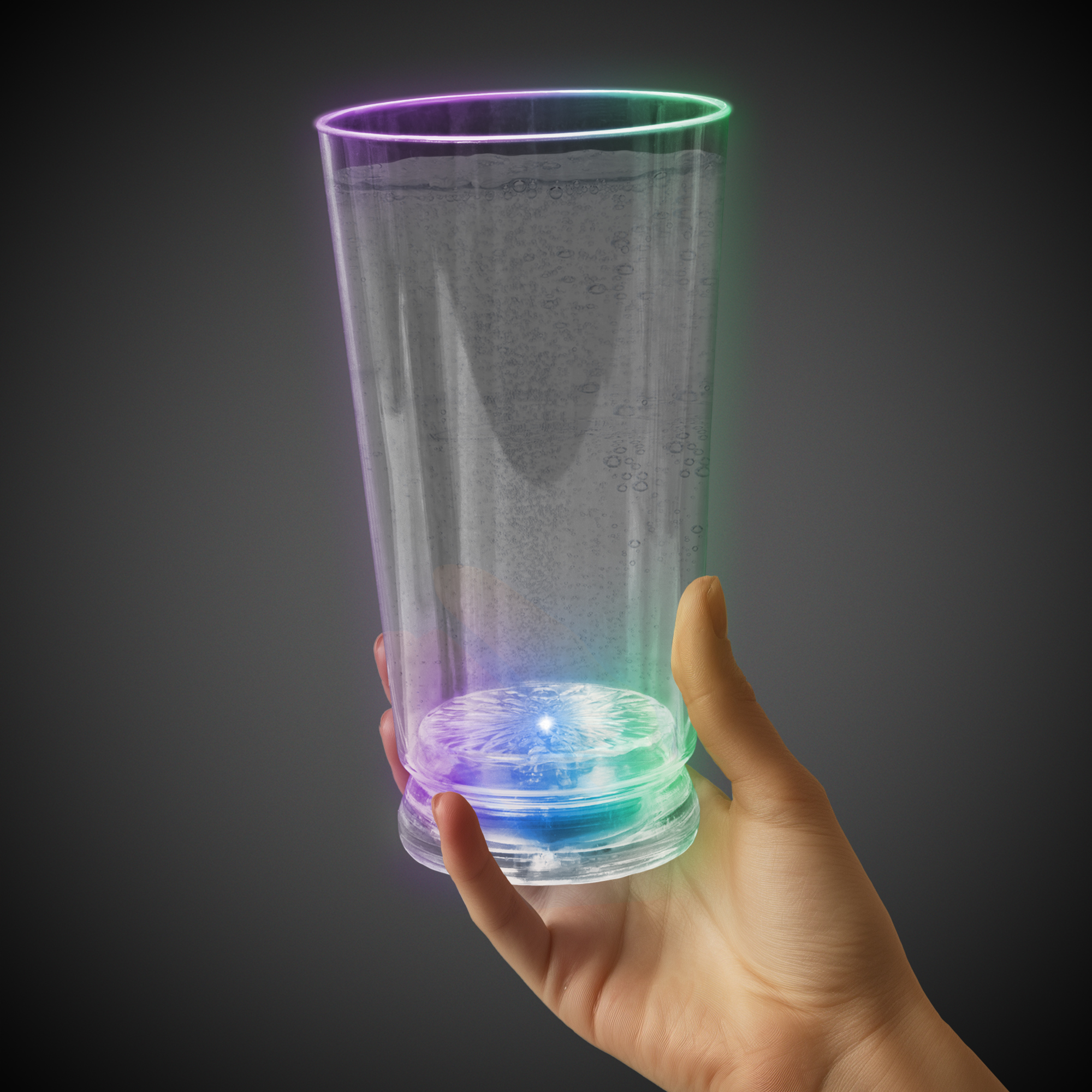 Red Green & Blue 16 oz. Light Up LED Pint Glass 5