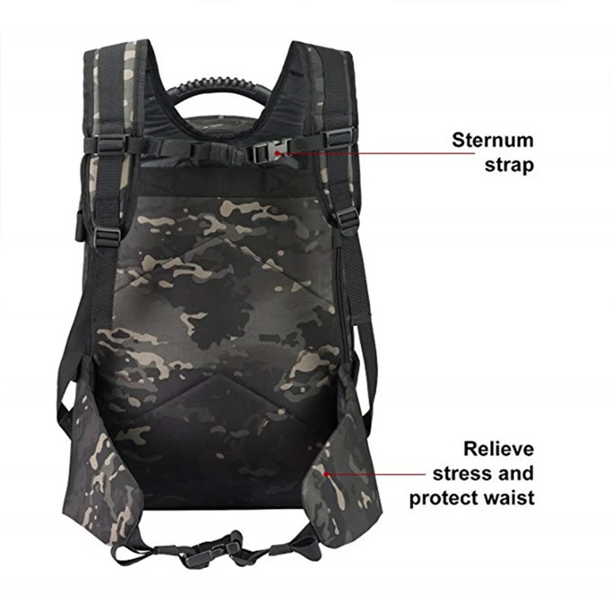 Military Tactical Expandable Waterproof Assault Backpack 2
