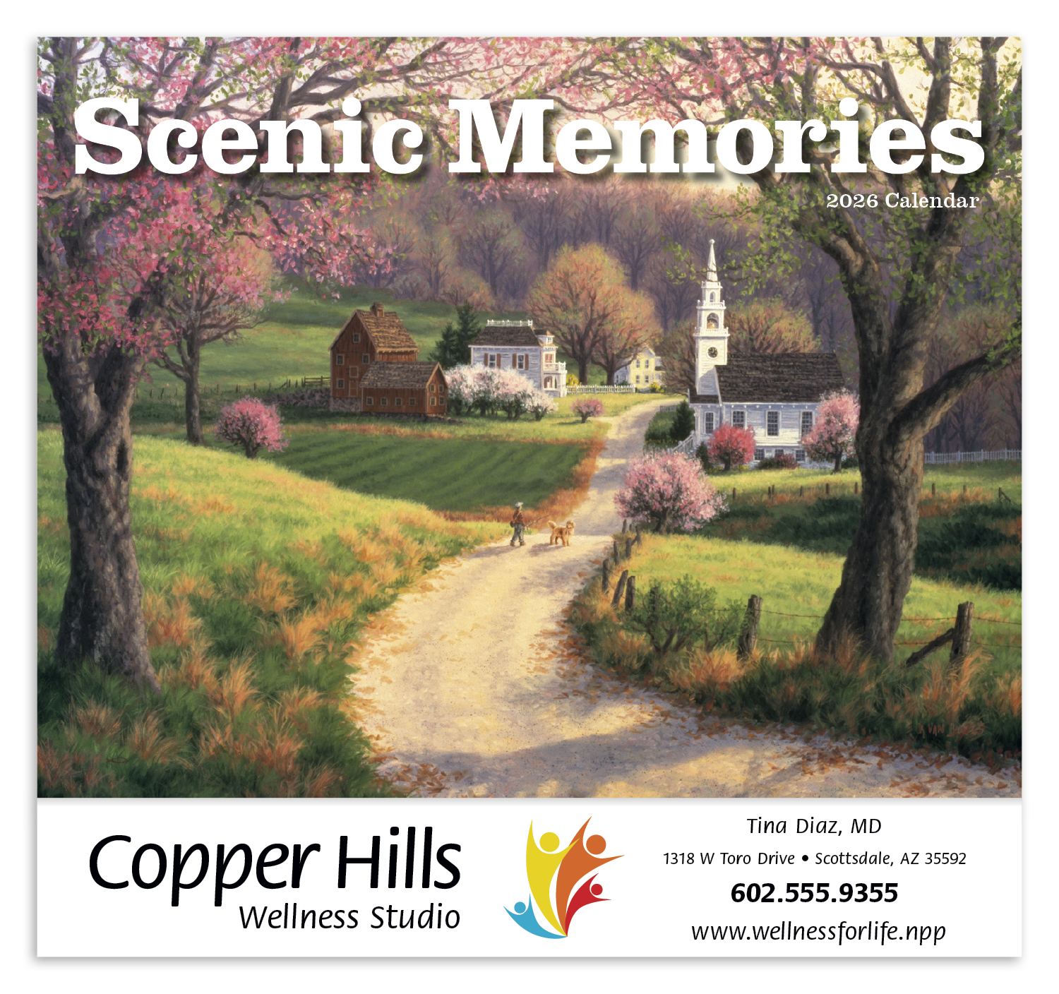 Good Value™ Scenic Memories - Stapled Calendar 15
