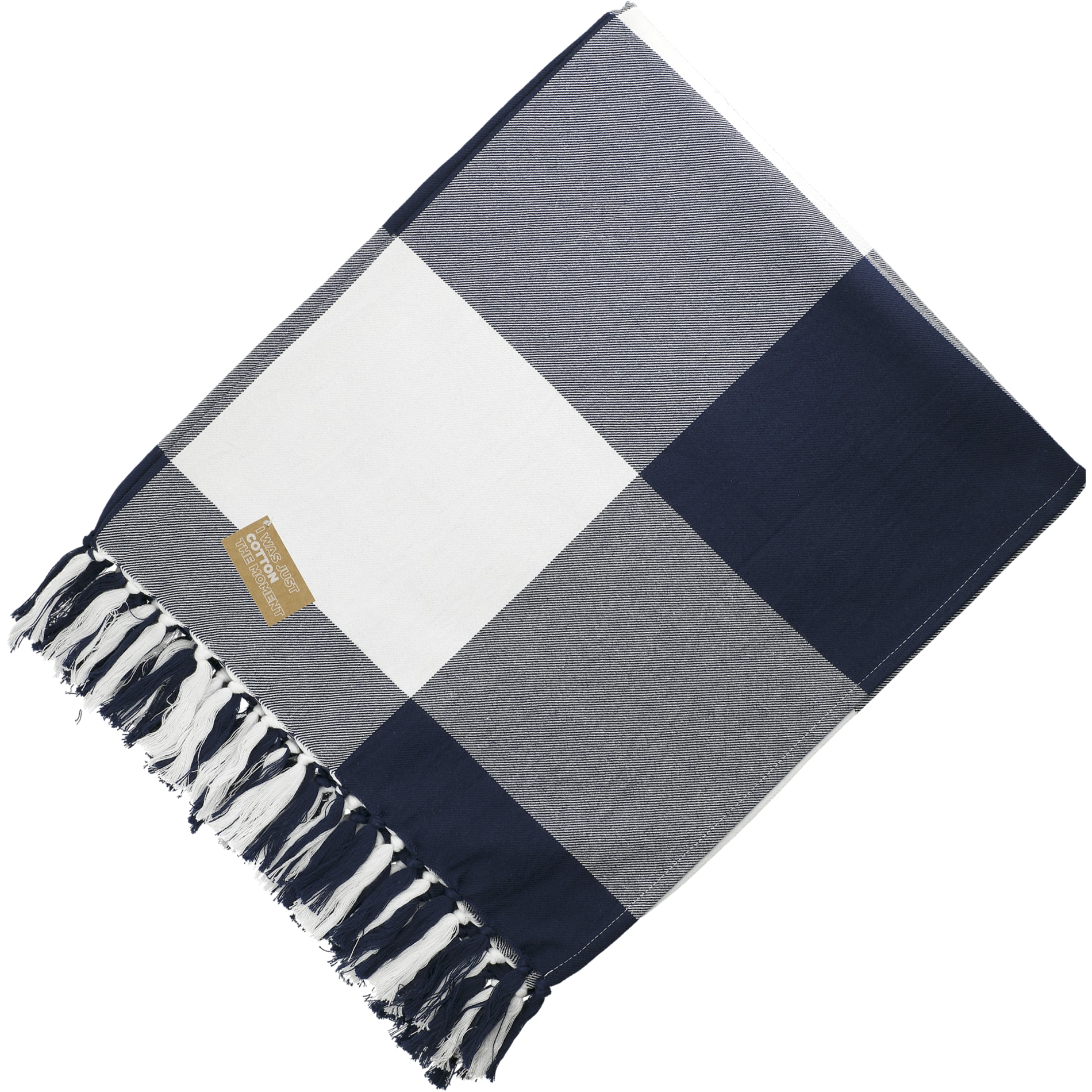 Field & Co. 100% Organic Cotton Check Throw Blanke 41