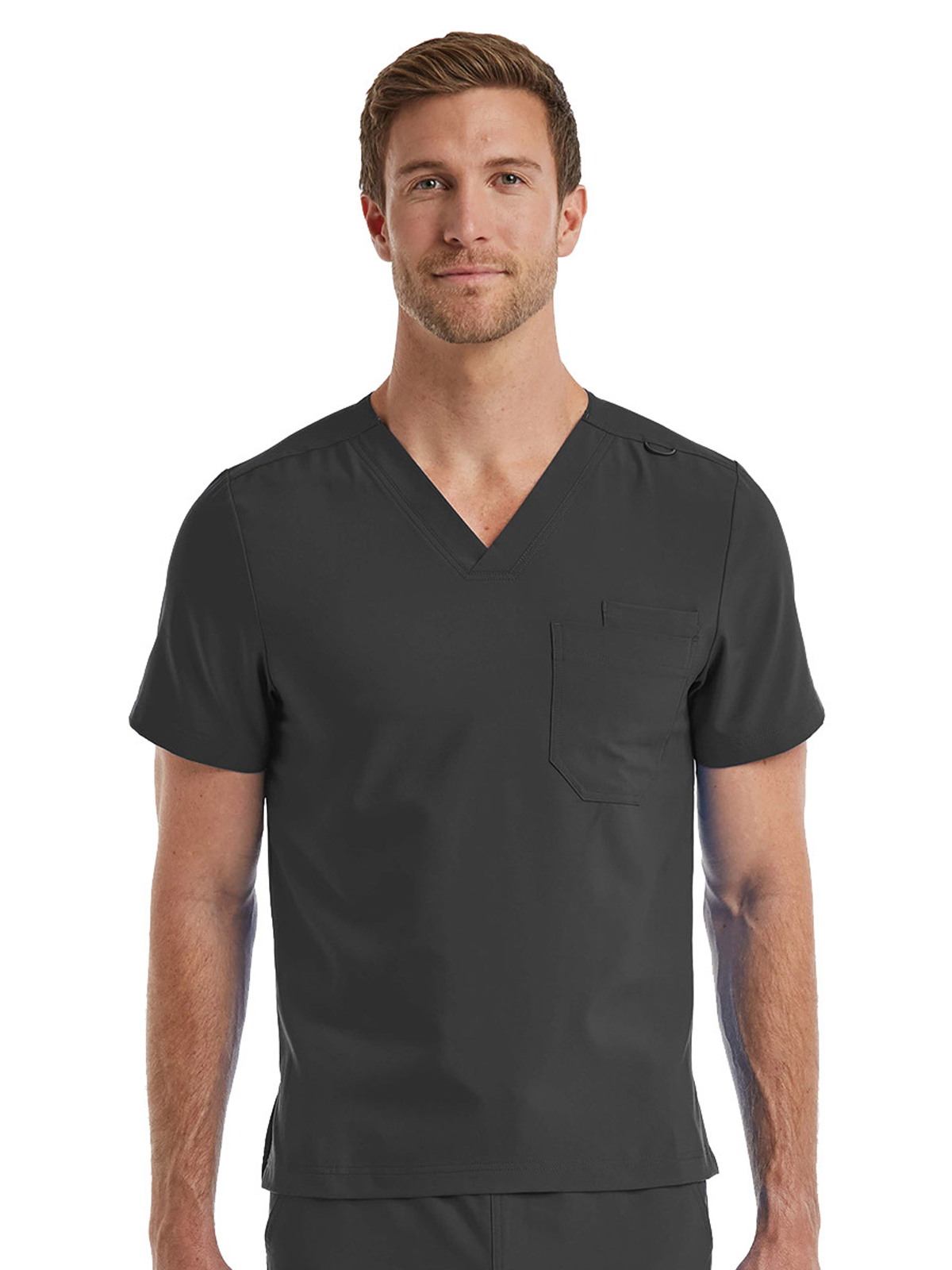 ScrubJoy Fit-4-All - Unisex One-Pocket V-Neck Top 4
