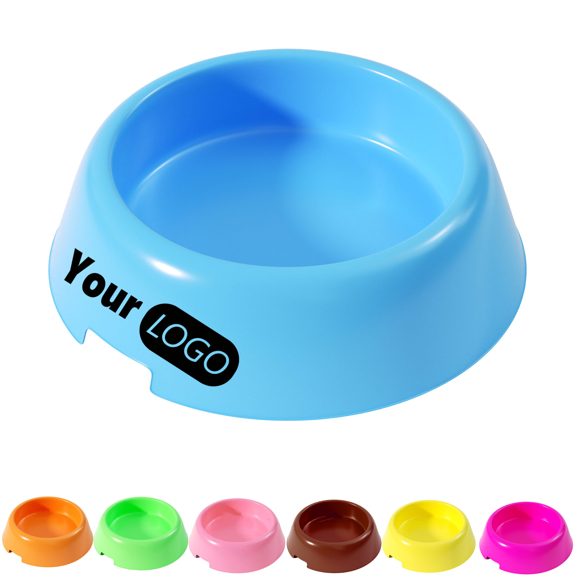 Colored Lightweight Plastic Pet Bowls 2