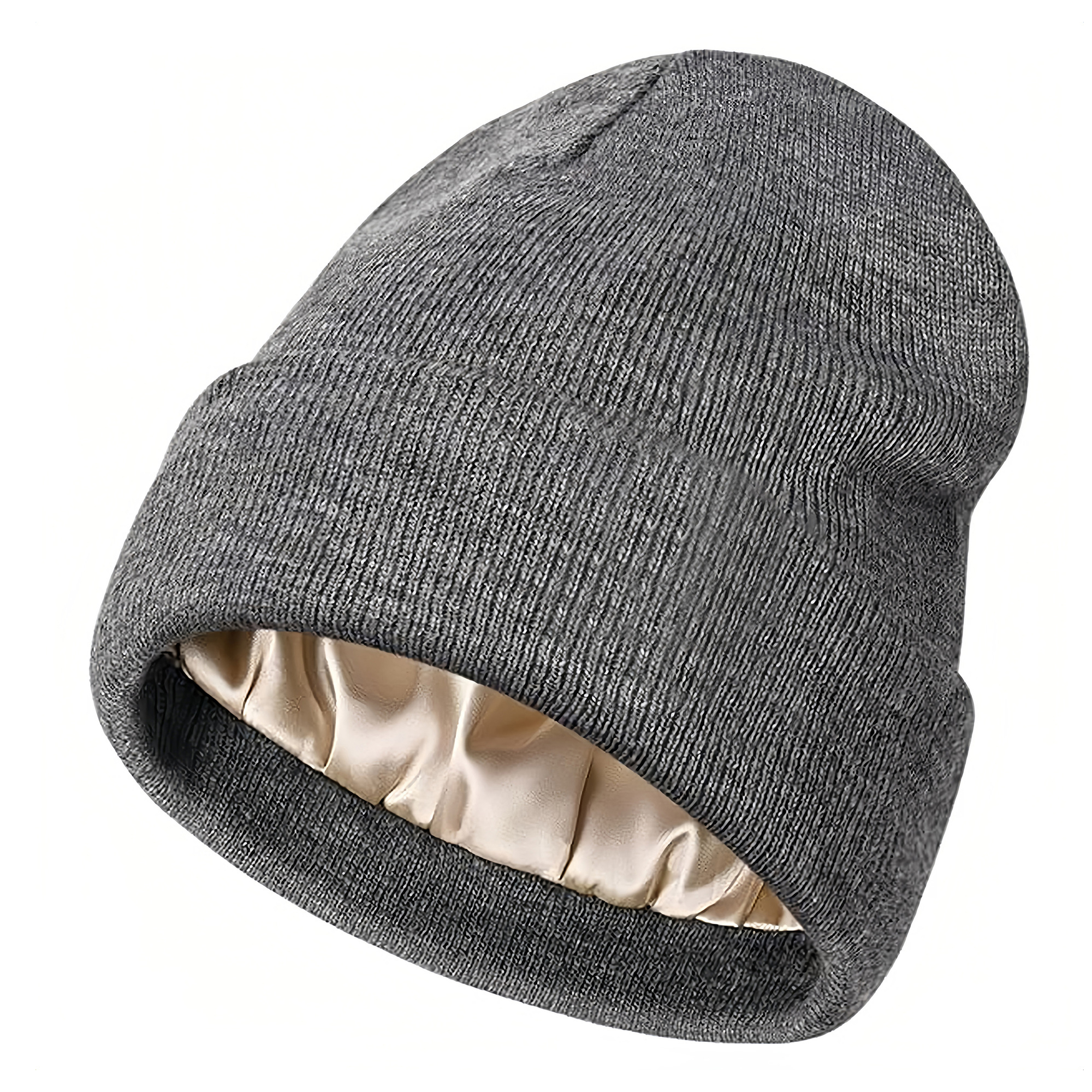 Winter Knit Cap With Smooth Lining 2