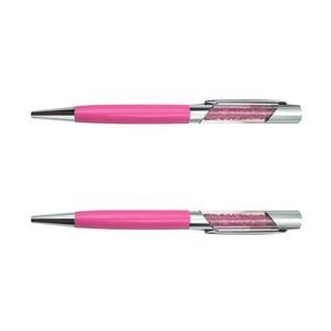 Plated Metal Color Pen With Crystal 17