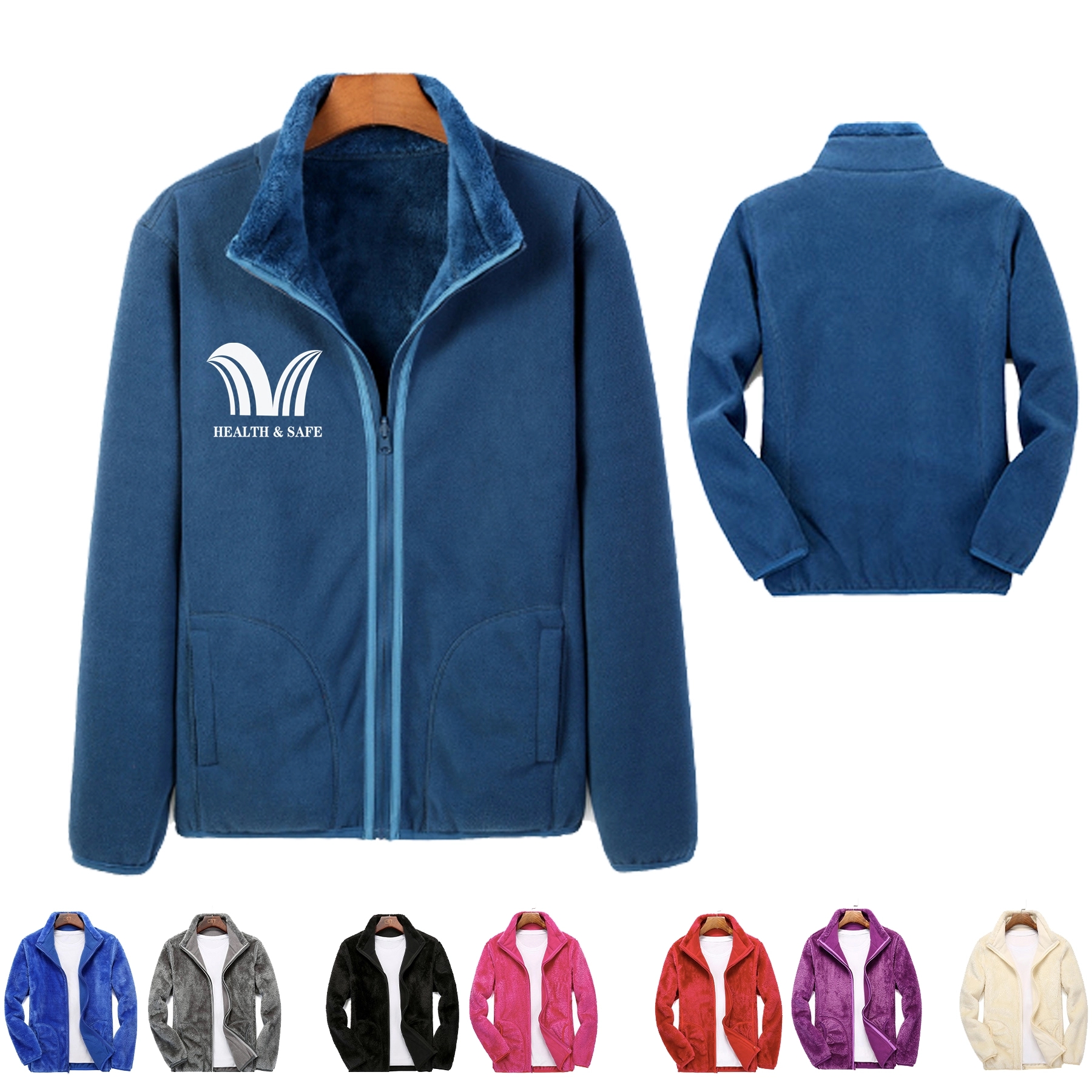 Full Zip Soft Polar Fleece Jacket 1