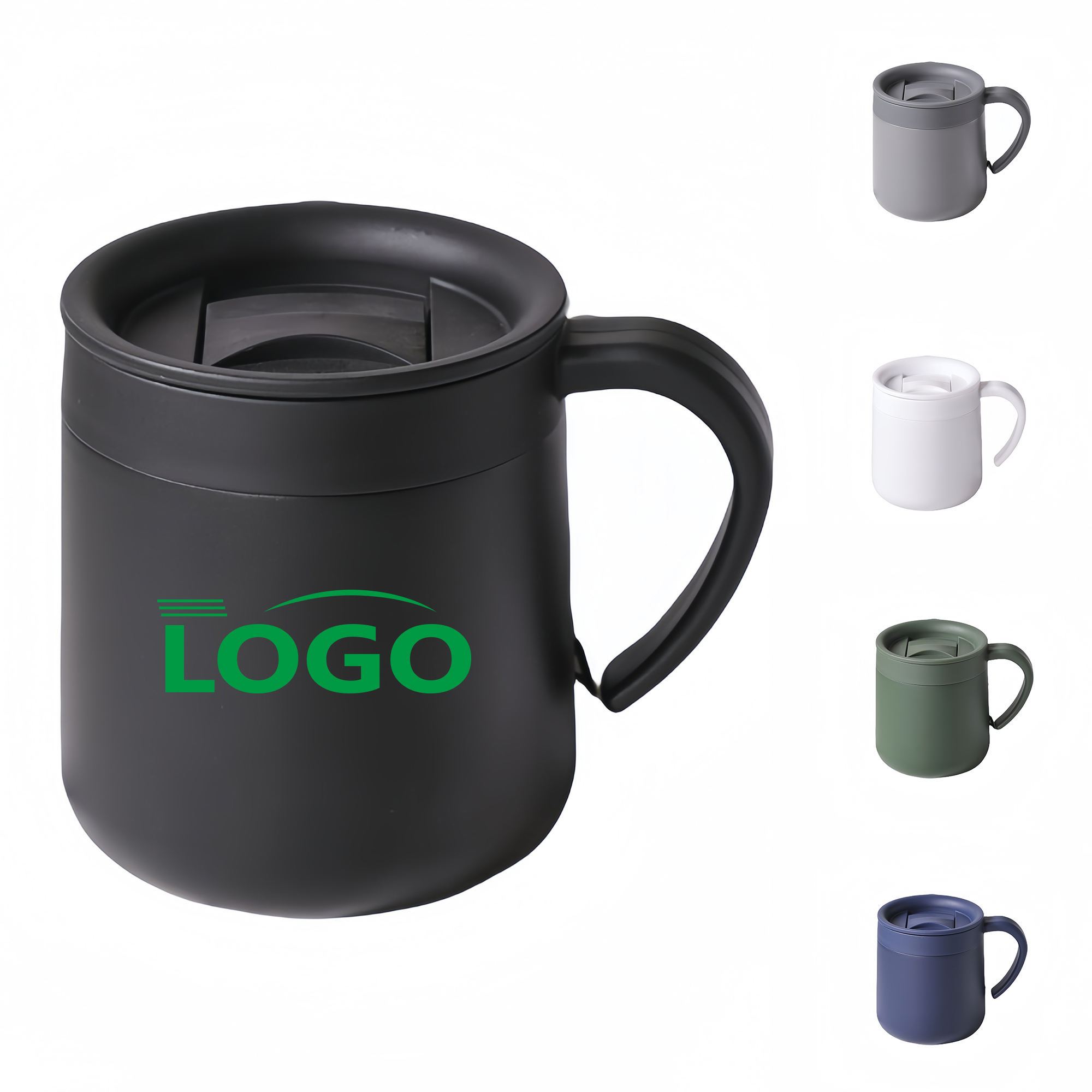 304 Stainless Steel Insulated Coffee Mug with Handle 2