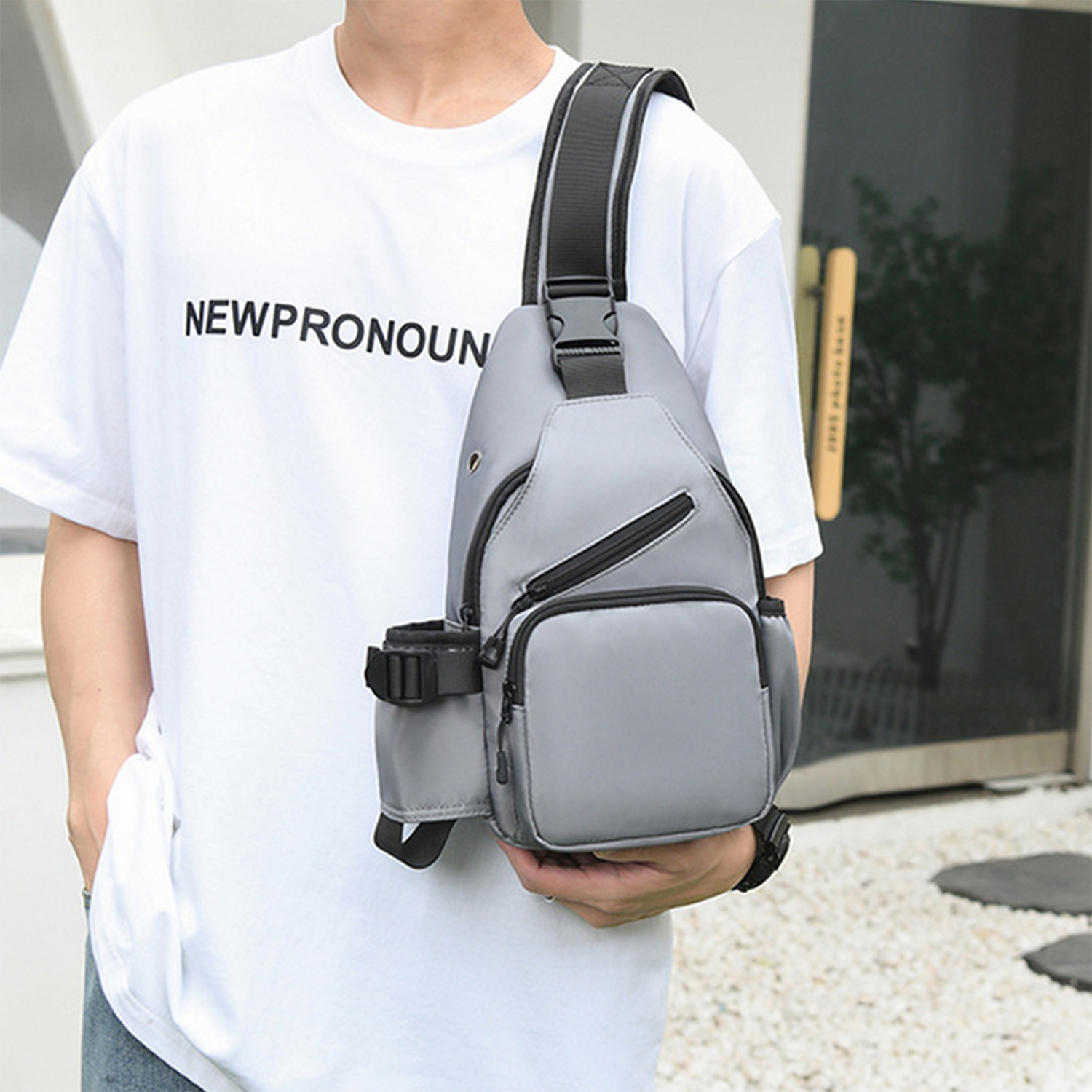 Mini Water Resistant Nylon Crossbody Bag 4