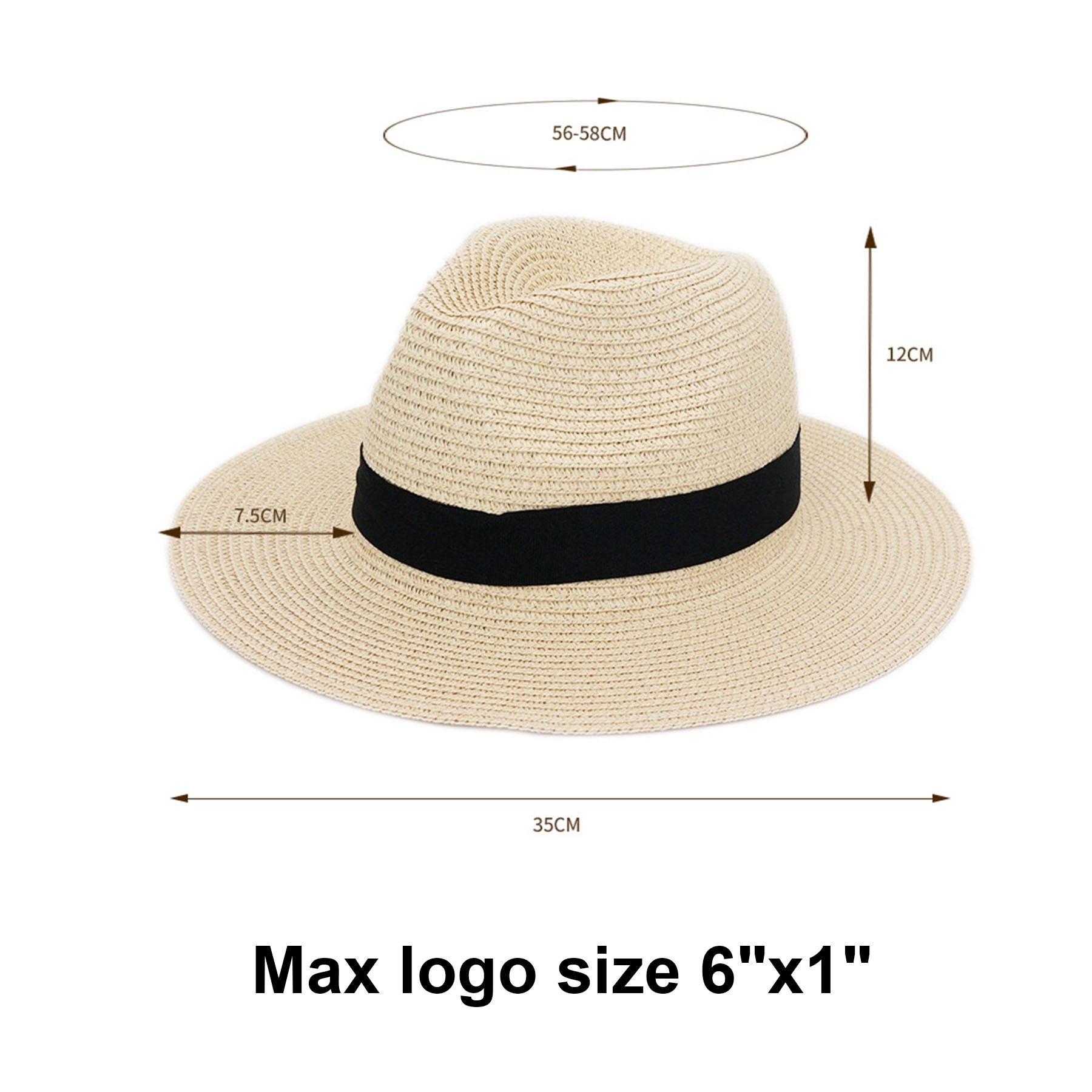 Panama Hat, custom hat with logo imprint 6