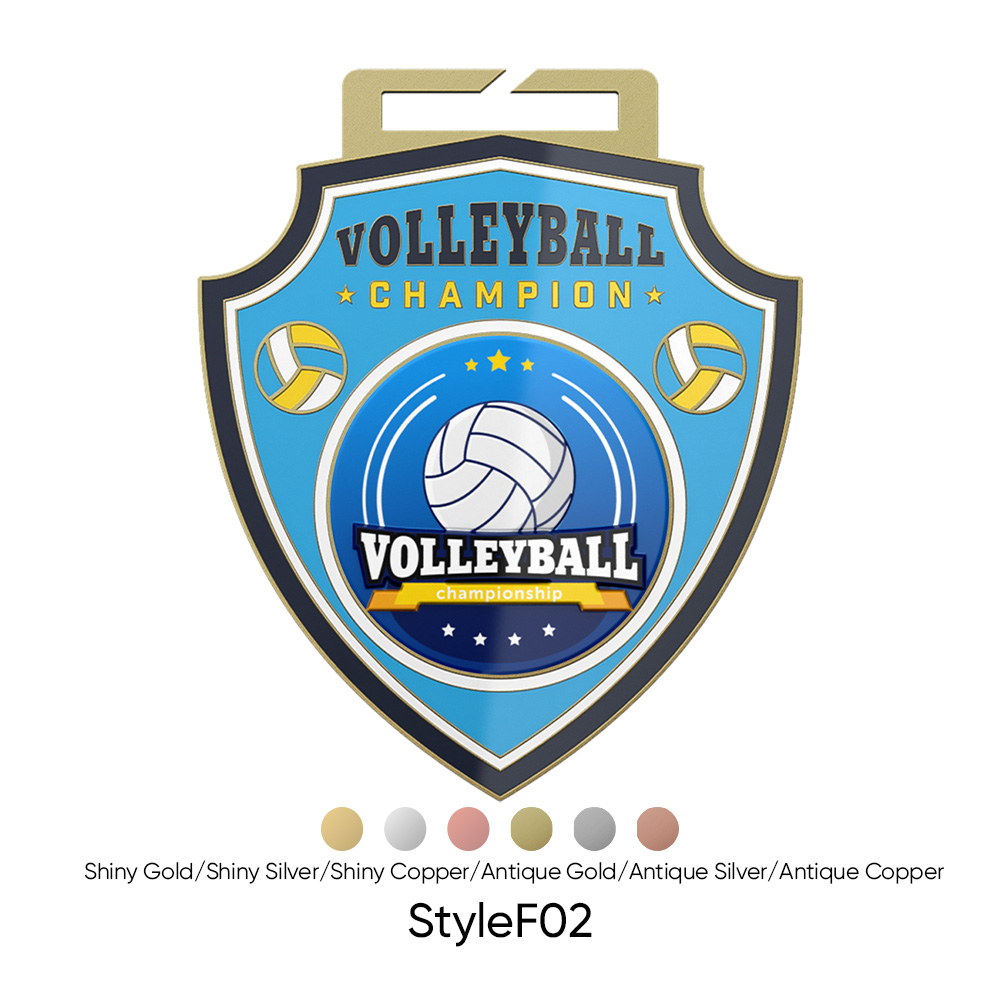 3.5" UV Printed Volleyball Medals 14