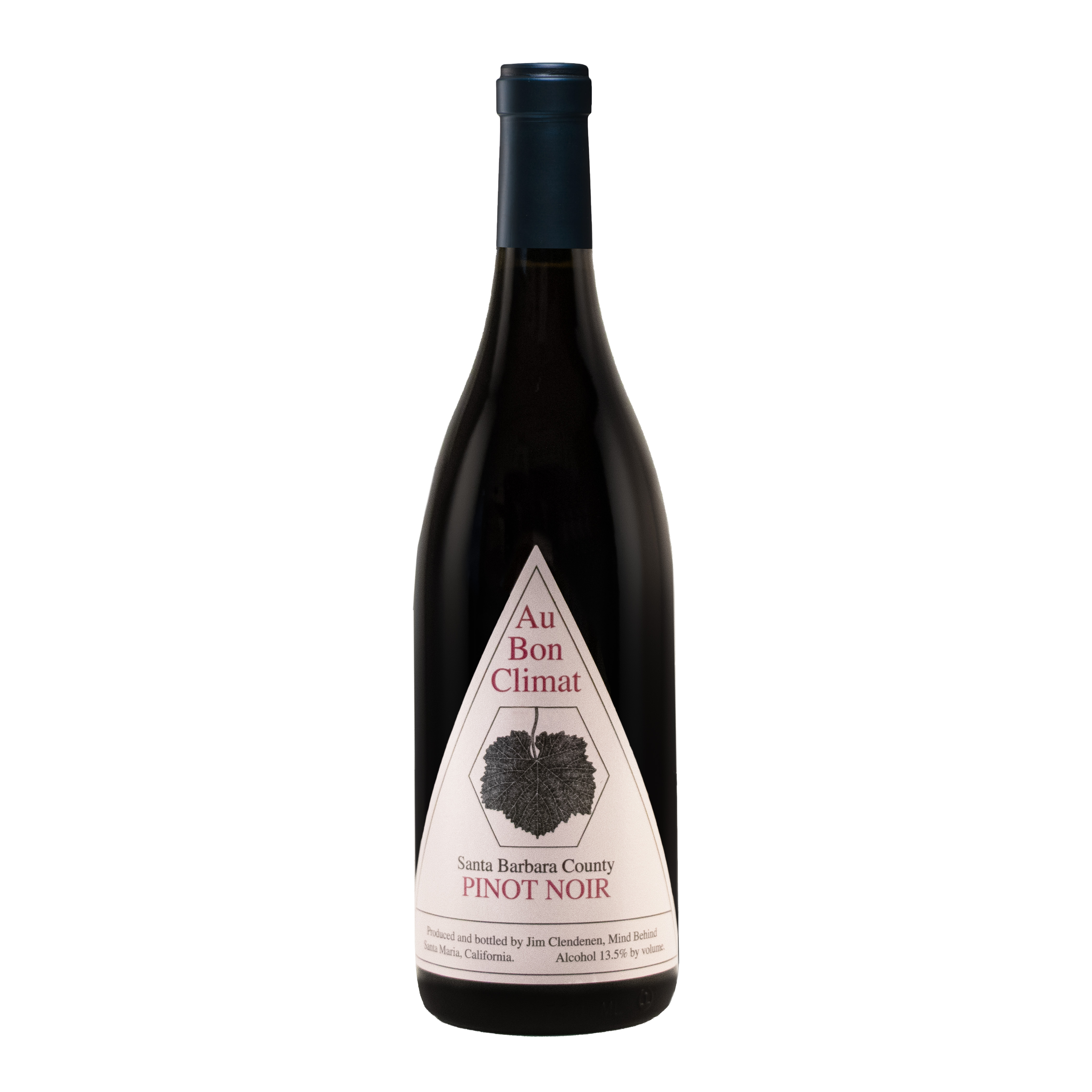 Etched Au Bon Climat Santa Barbara Pinot Noir Red Wine Bottle 1