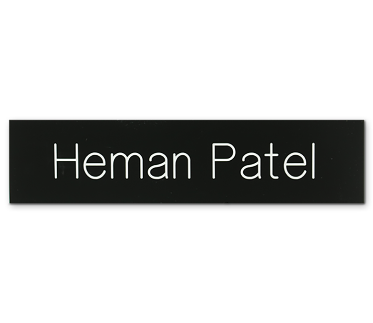 The Sparta engrave only name plate 2"x8" 3