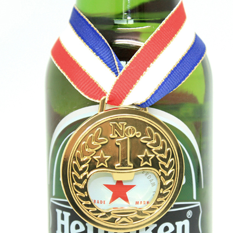 Medal Bottle Opener in Gold 3