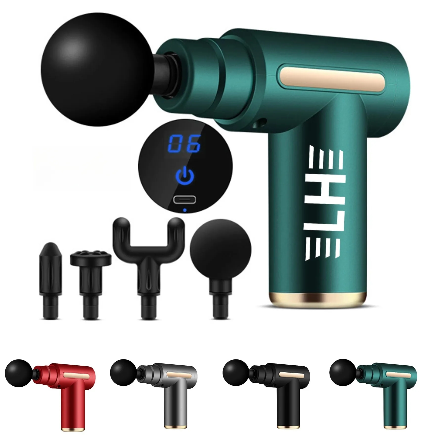 Mini LCD Massage Gun 8