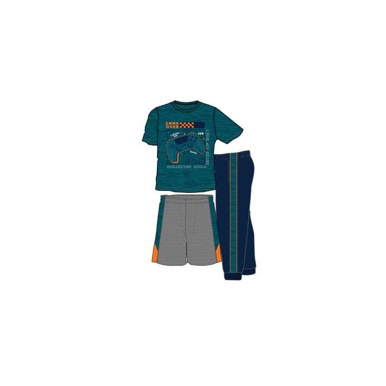 Boys' Activewear Set Red 3pc 4-7 2