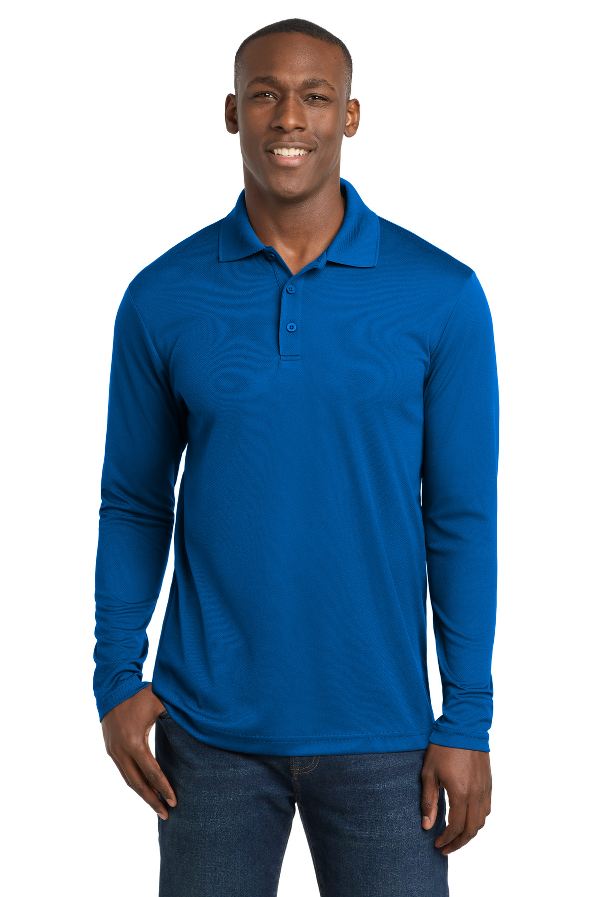 Sport-Tek PosiCharge RacerMesh Long Sleeve Polo. ST640LS 18