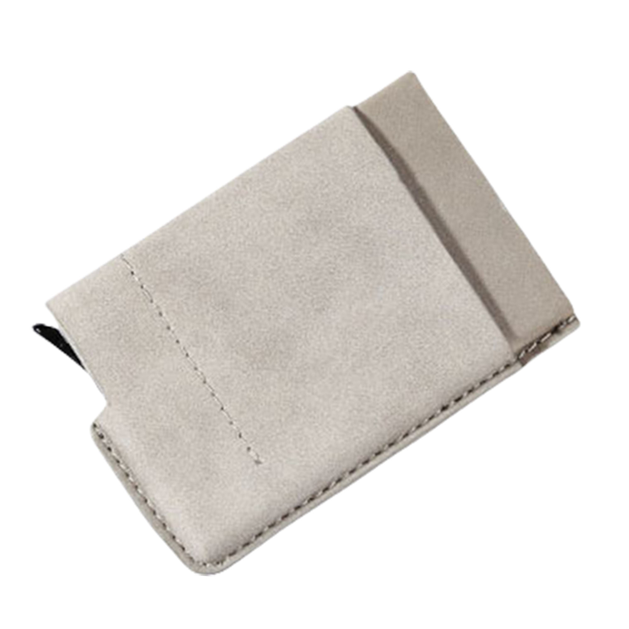 Vintage RFID Blocking Aluminum Card Holder Wallet - PU Leather Multi Slot ID Credit Card Case 4