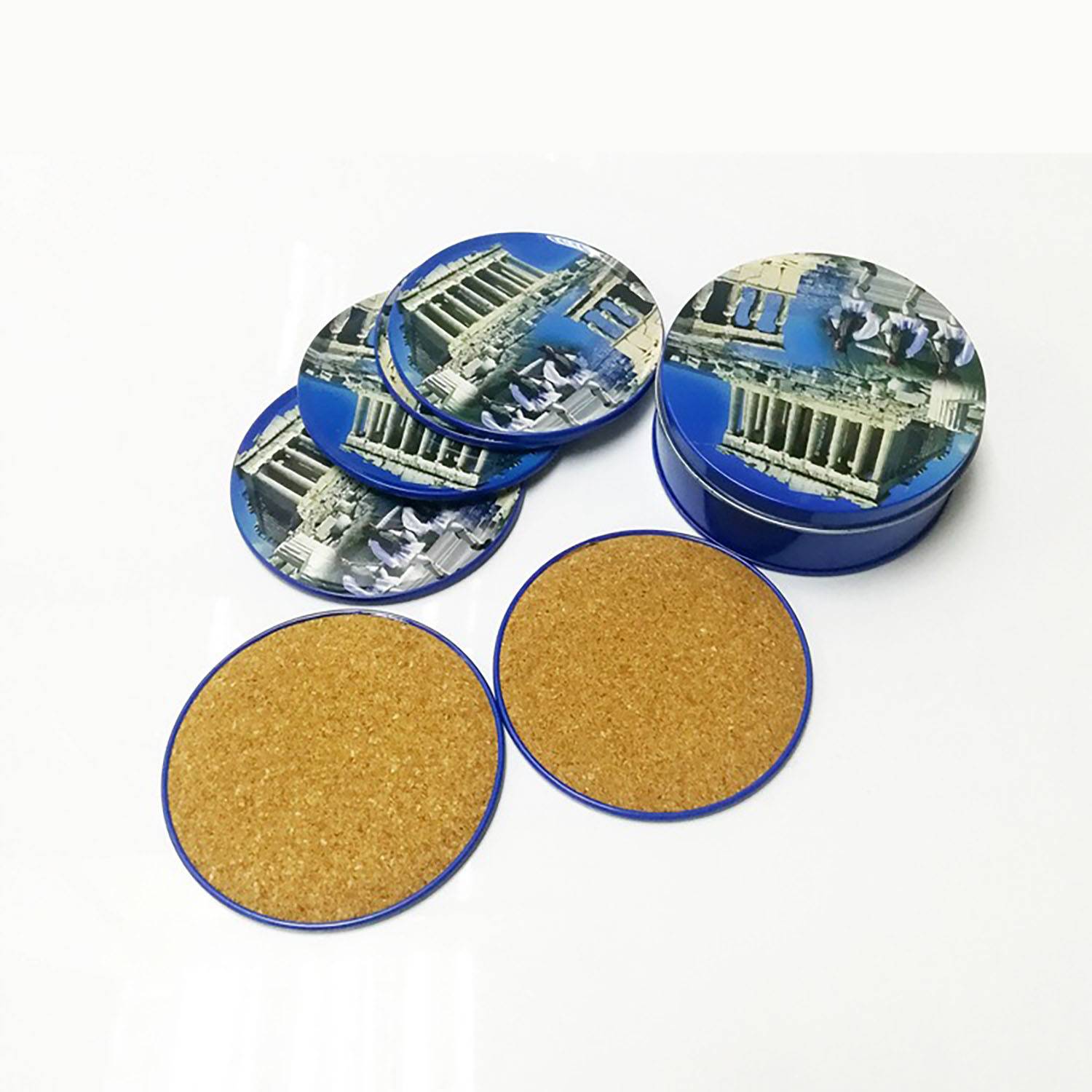 Advanced lidded jar set-6 coasters and iron cans 2