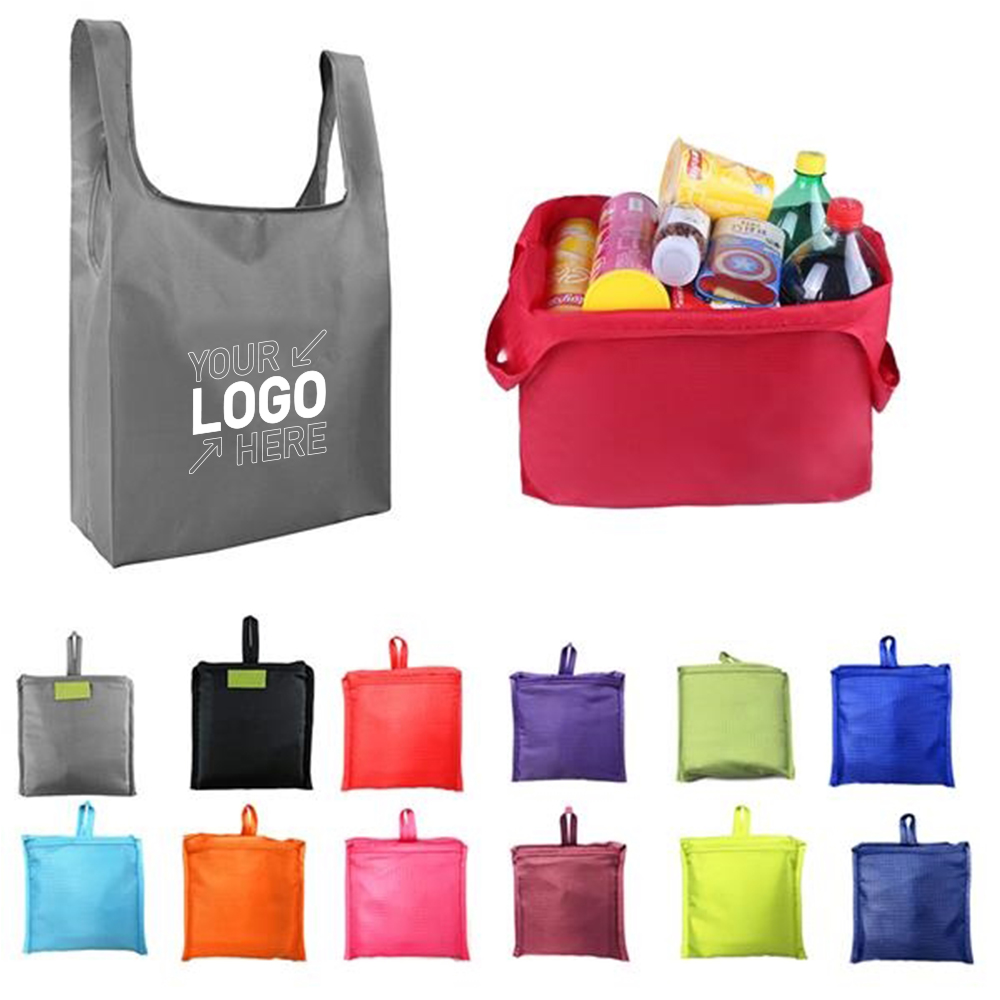 Portable Oxford folding tote shopping bag