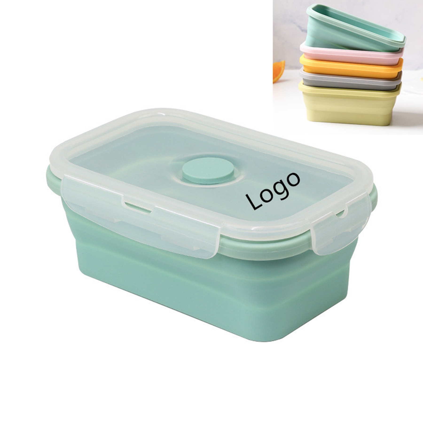 Silicone Foldable Lunch Bento Box 1