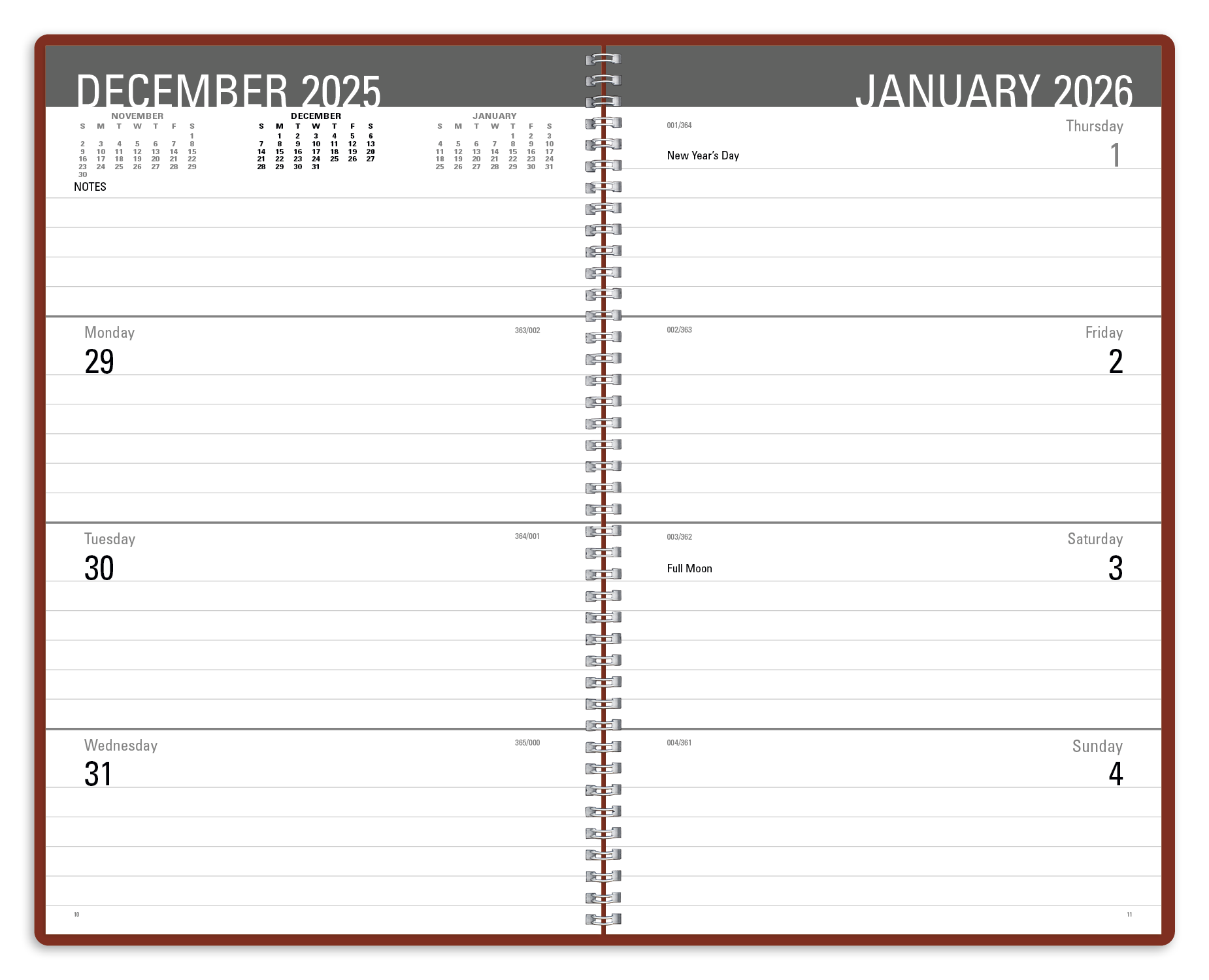 Triumph® Calendars Classic Weekly Desk Planner 13