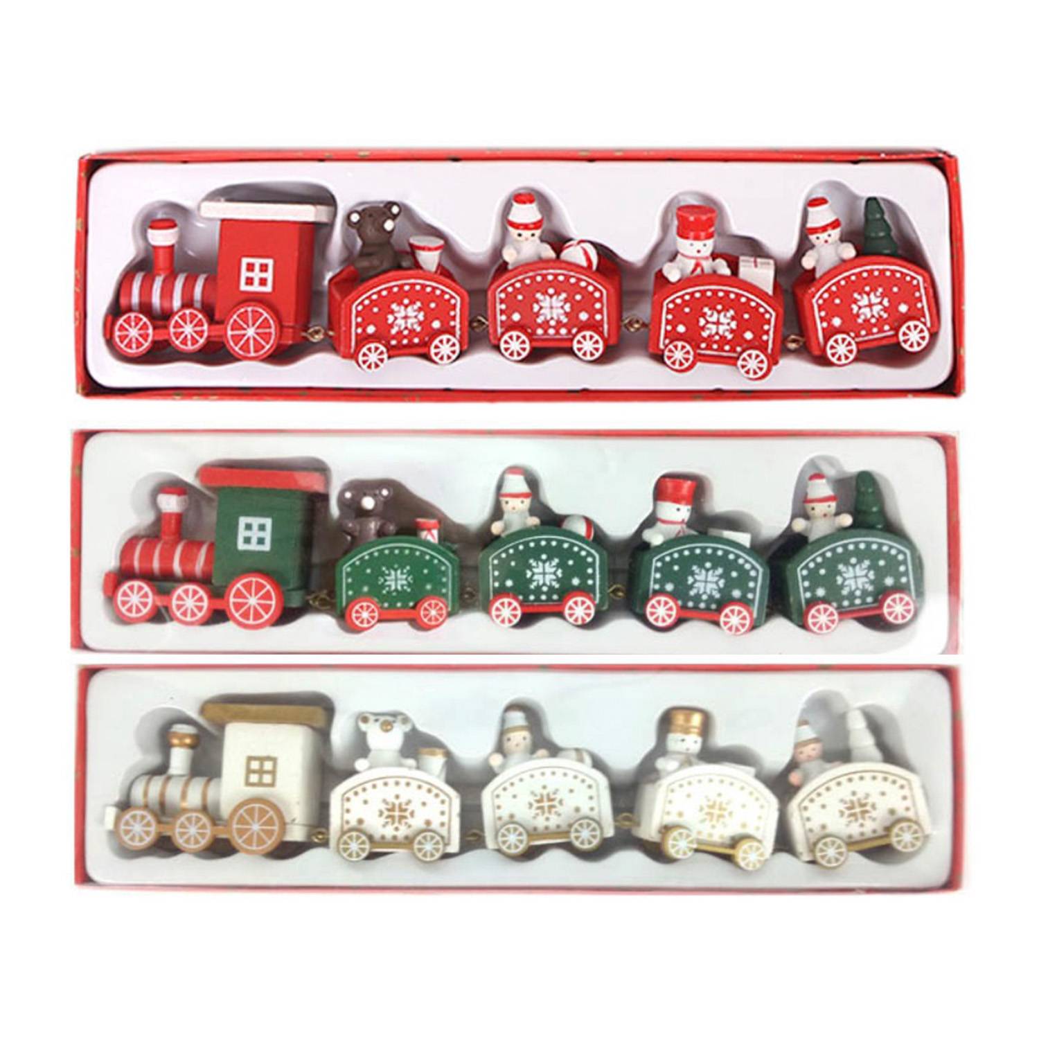 Christmas Wooden Train Decoration 4