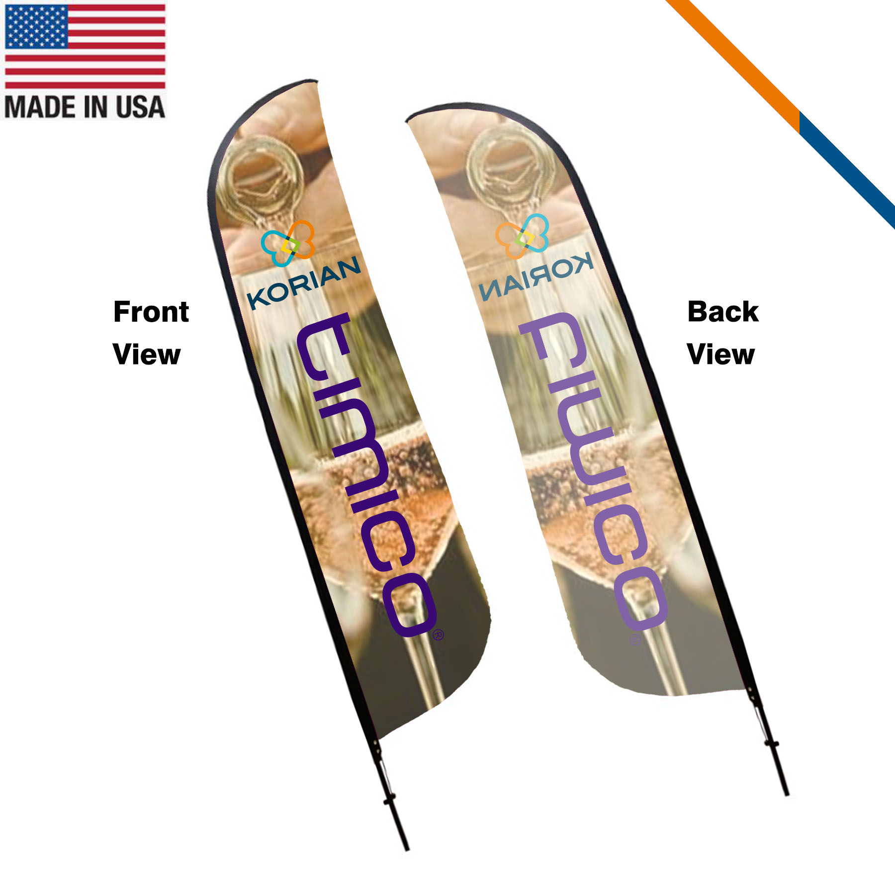 13' Tarot Single-Sided Feather Flag 2