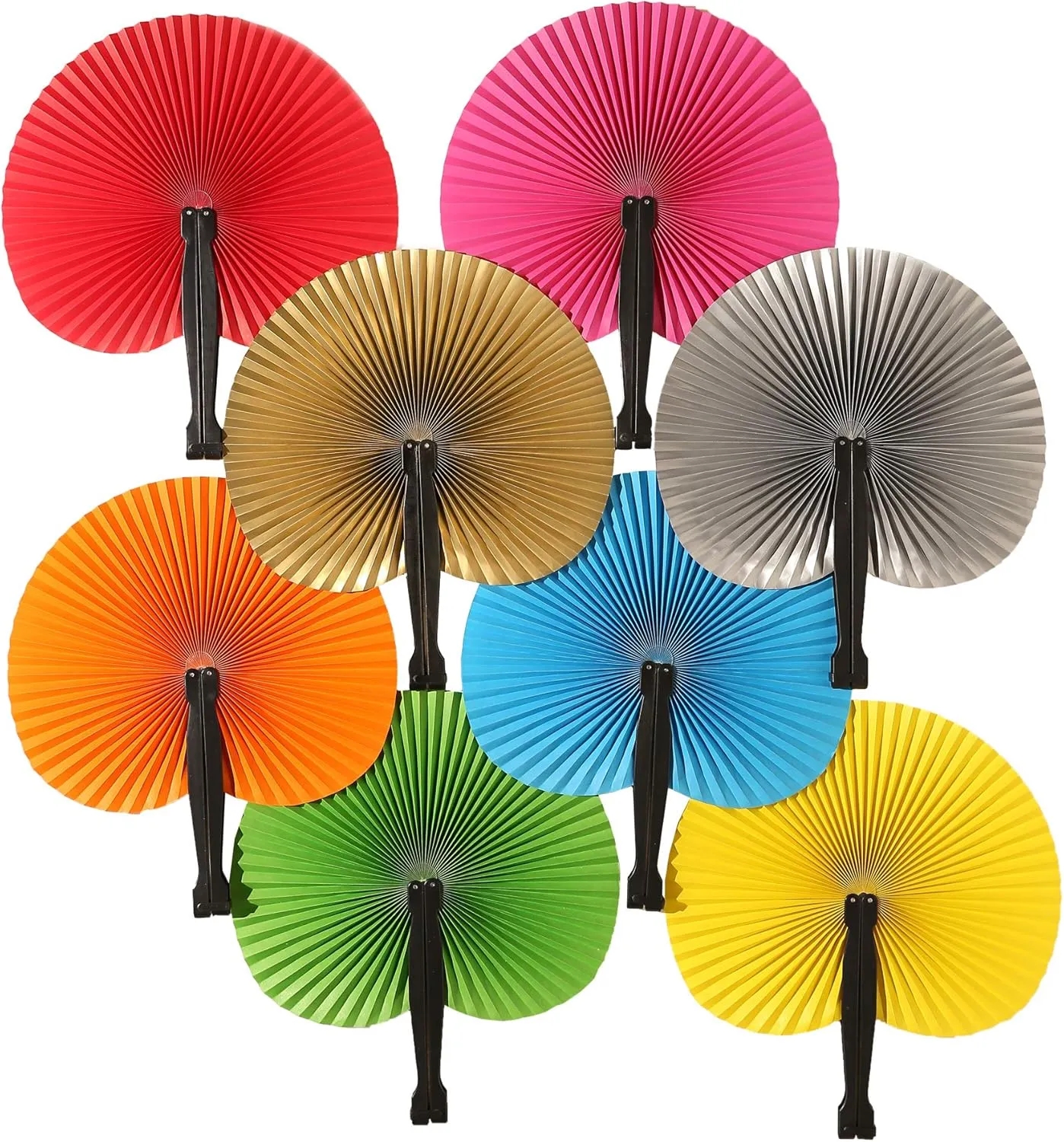 Decorative Paper Folding Hand Fans 5